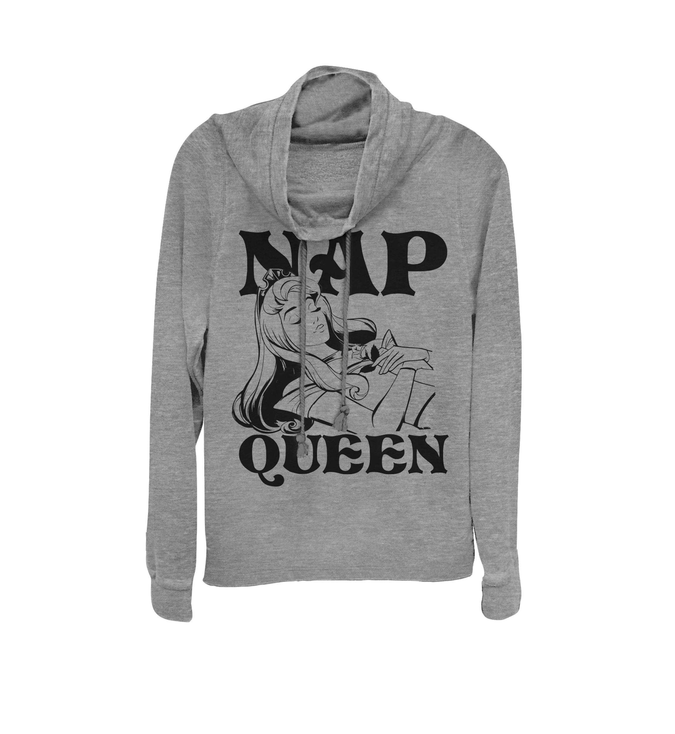 Sleeping Beauty Aurora Nap Queen Cowl Neck Graphic Pullover