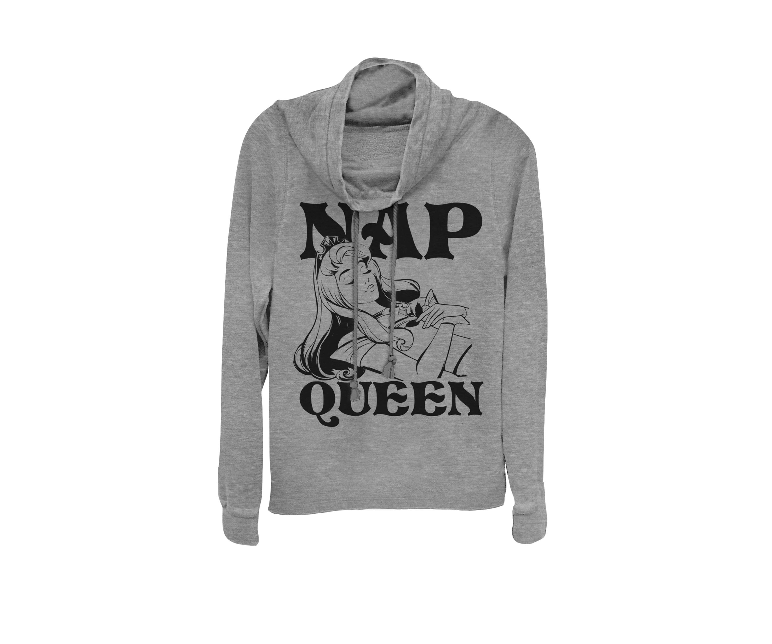 Sleeping Beauty Aurora Nap Queen Cowl Neck Graphic Pullover