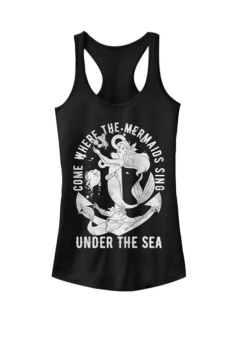 The Little Mermaid Under The Sea Where The Mermaids Sing Racerback Graphic Tank