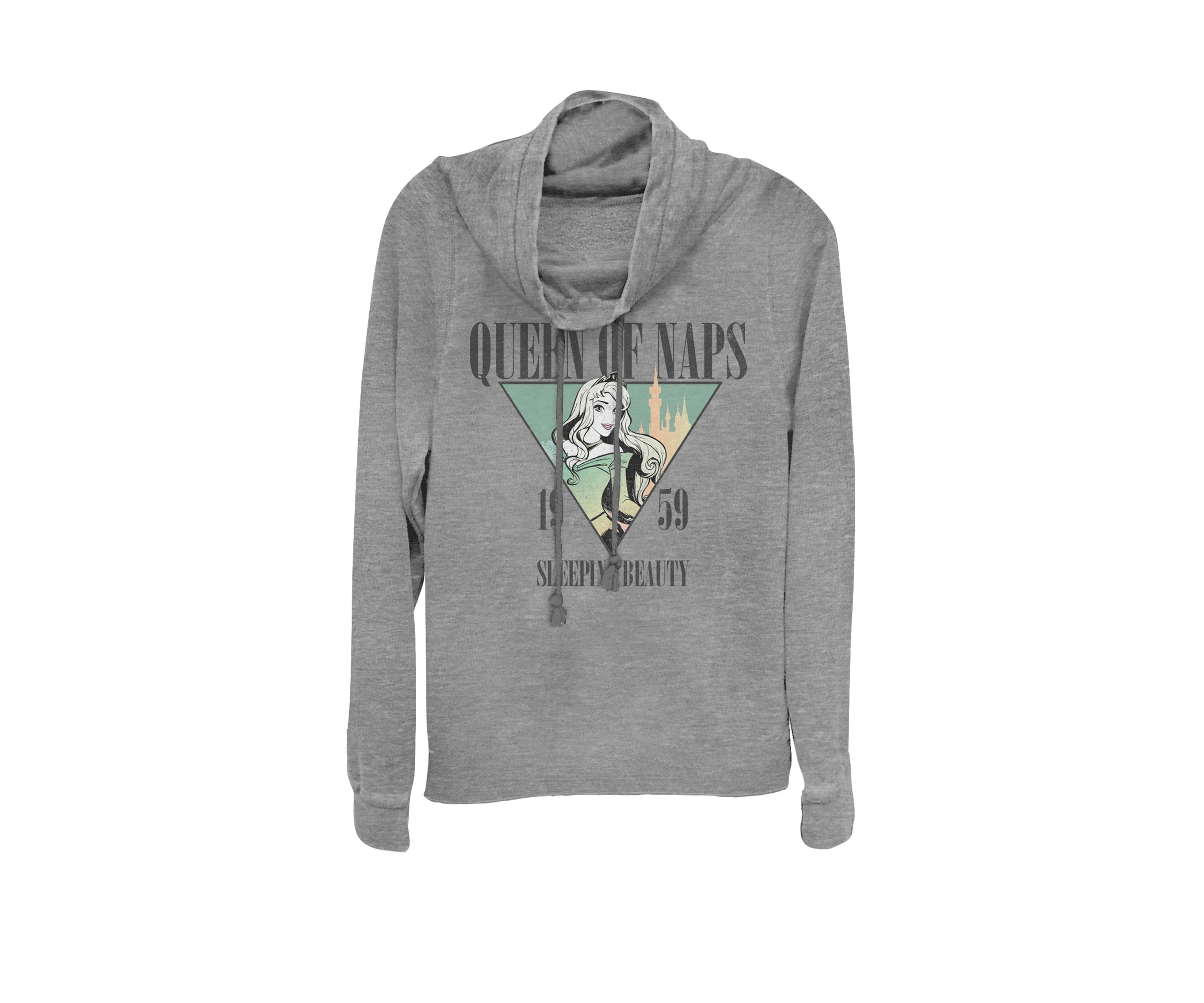 Sleeping Beauty Nap Queen 1959 Cowl Neck Graphic Pullover