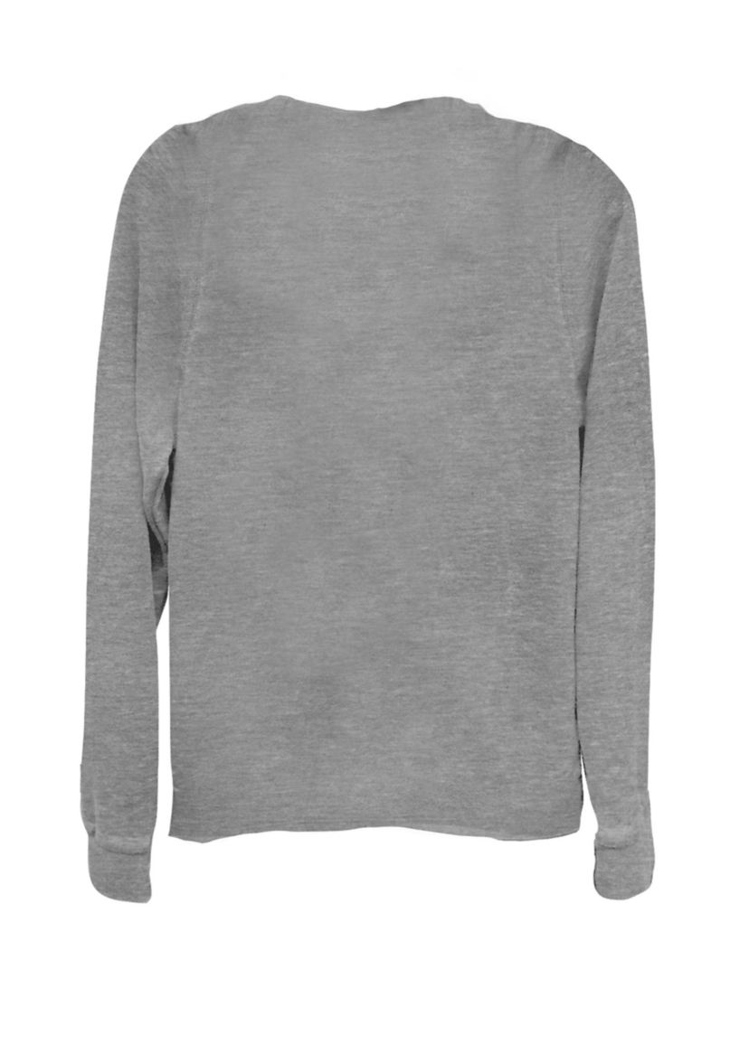 Juniors Sleeping Beauty Rather Be Napping Cowl Neck Pullover
