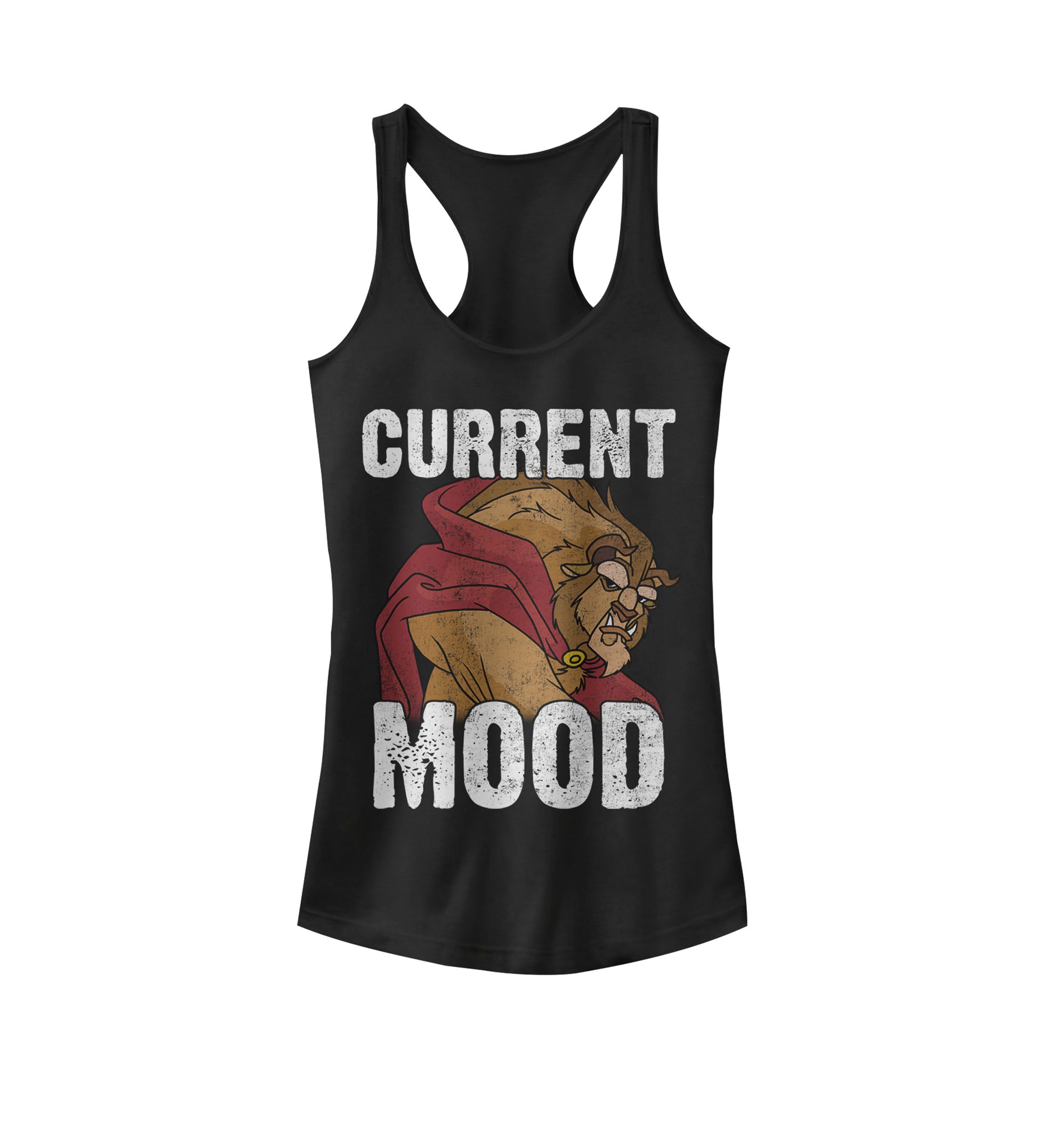Beauty And The Beast Current Mood Racerback Graphic Tank