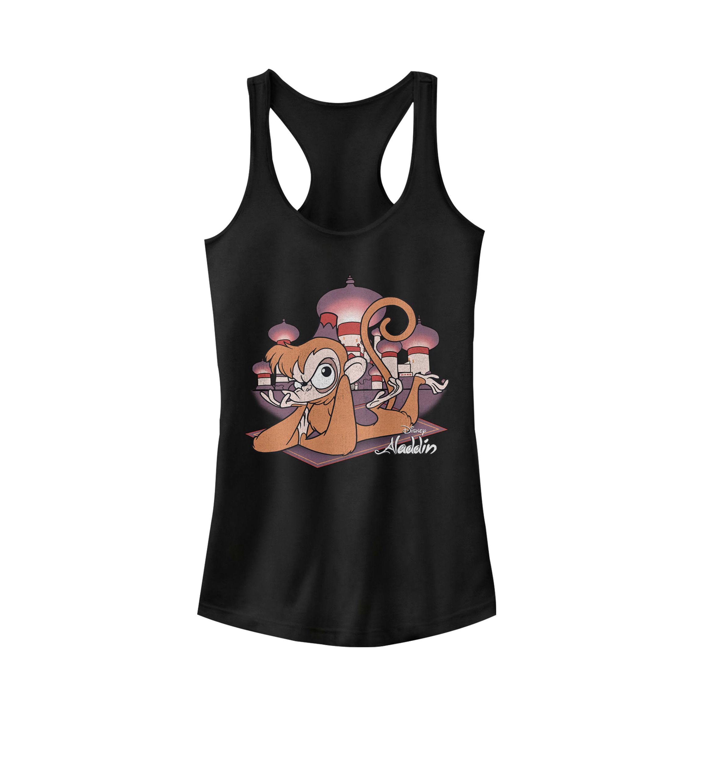 Aladdin Abu and Carpet in Agrabah Graphic Racerback Tank