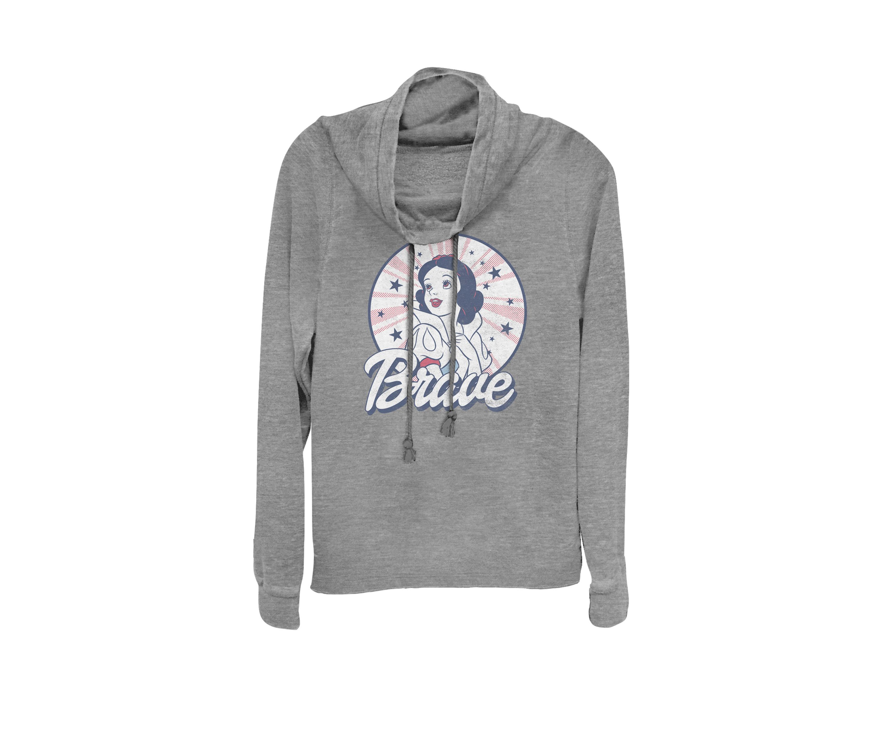 Snow White Americana Brave Cowl Neck Graphic Pullover