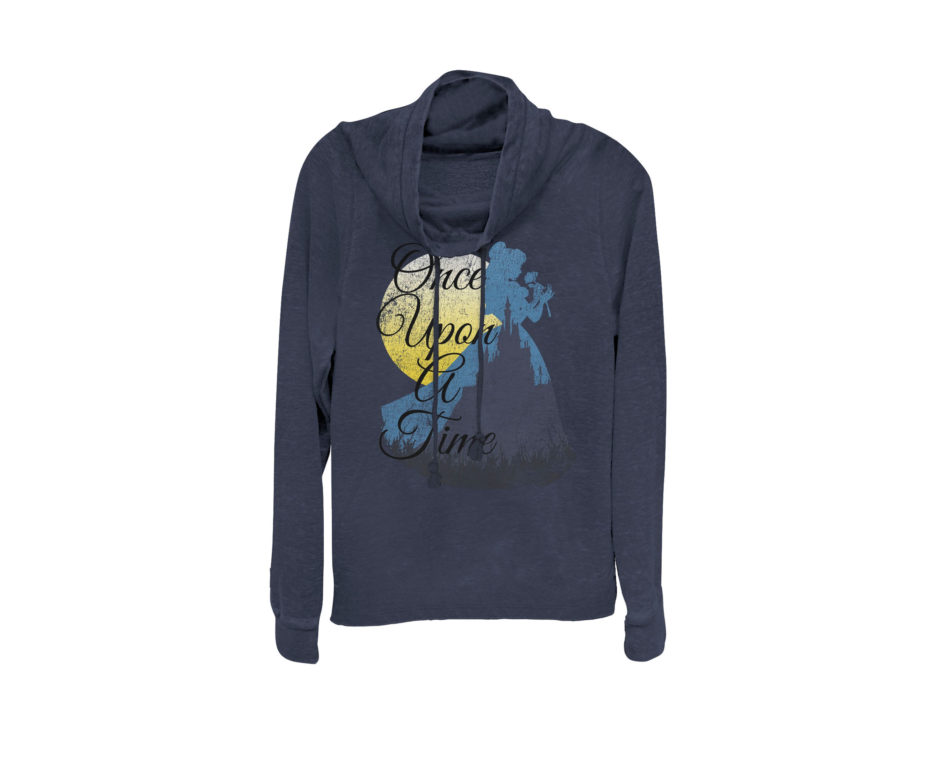 Beauty And The Beast Belle Once Upon A Time Cowl Neck Graphic Pullover