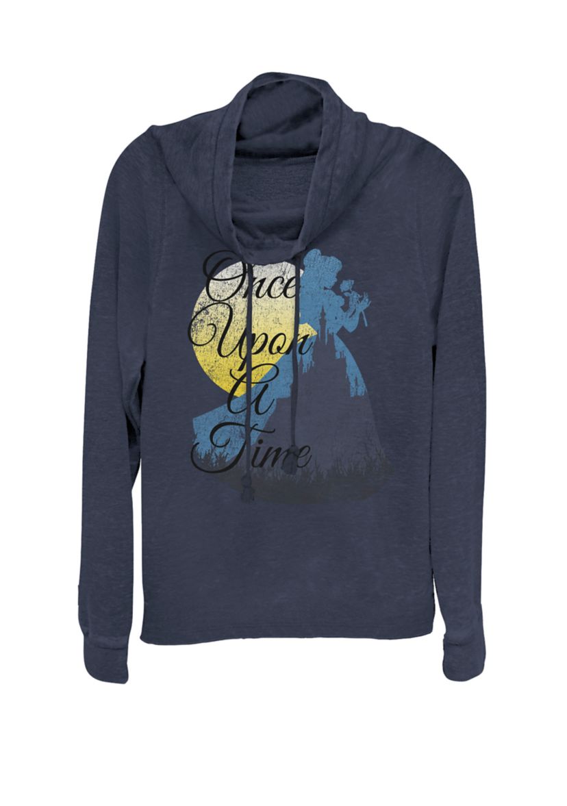 Beauty And The Beast Belle Once Upon A Time Cowl Neck Graphic Pullover