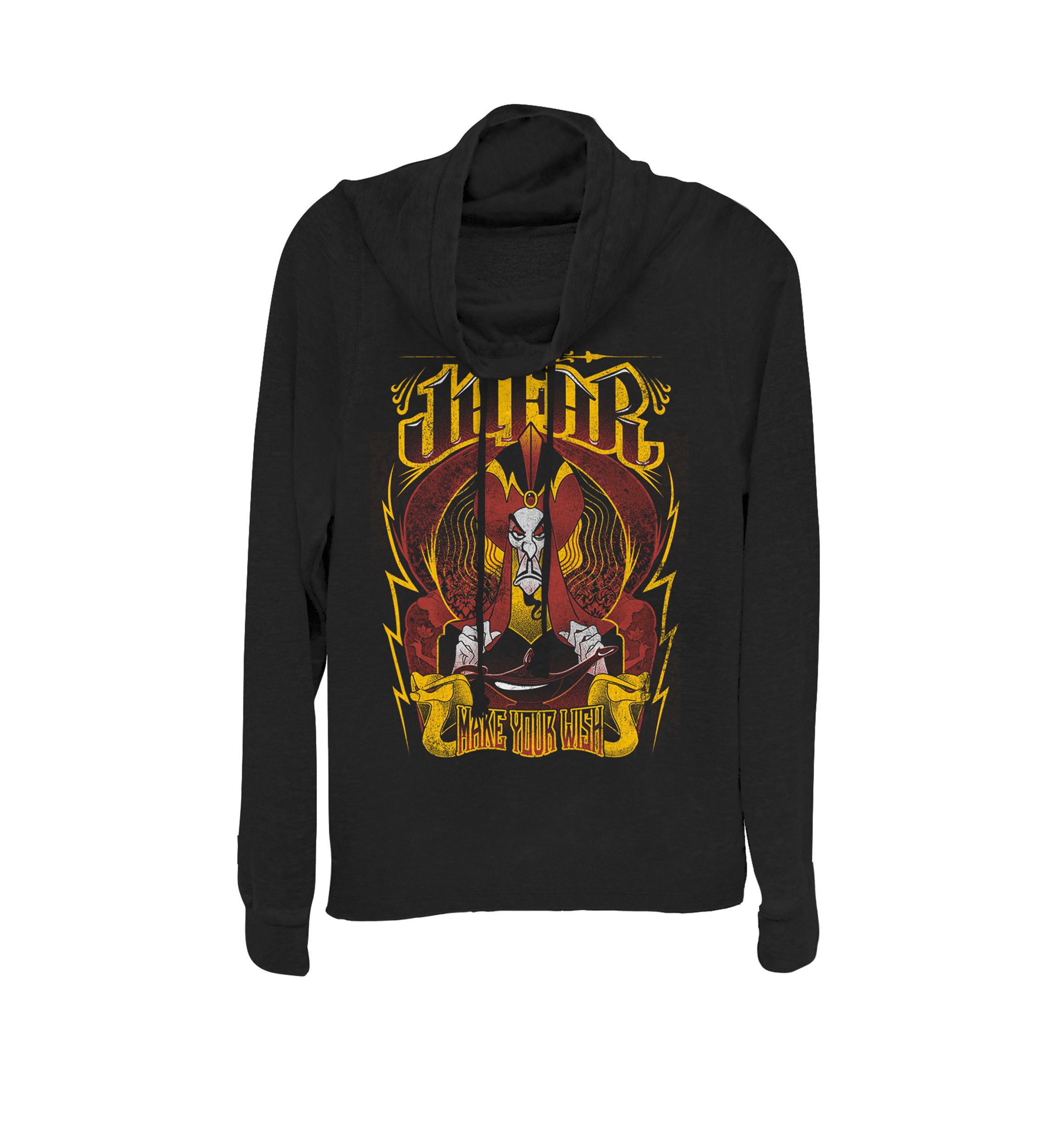 Aladdin Jafar Make Your Wish Cowl Neck Graphic Pullover