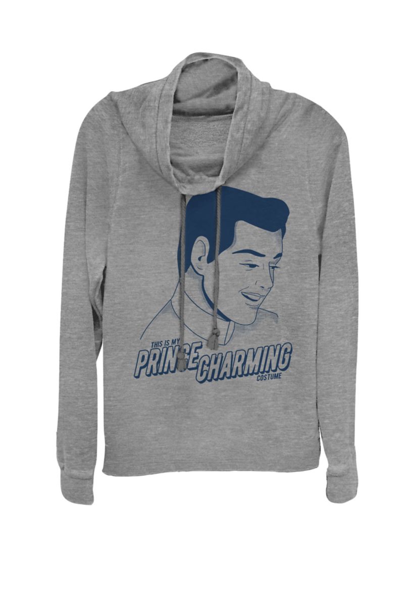 Cinderella This Is My Prince Charming Costume Cowl Neck Graphic Pullover