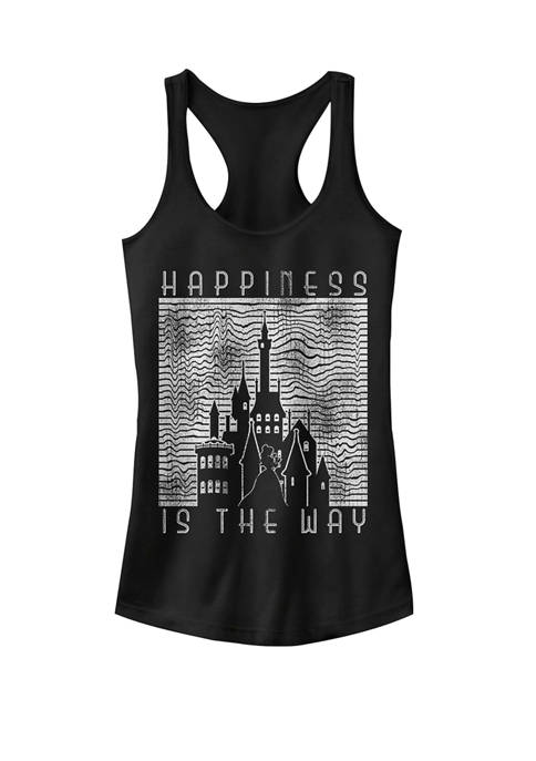 Beauty and the Beast Belle Happiness Castle Graphic Racerback Tank