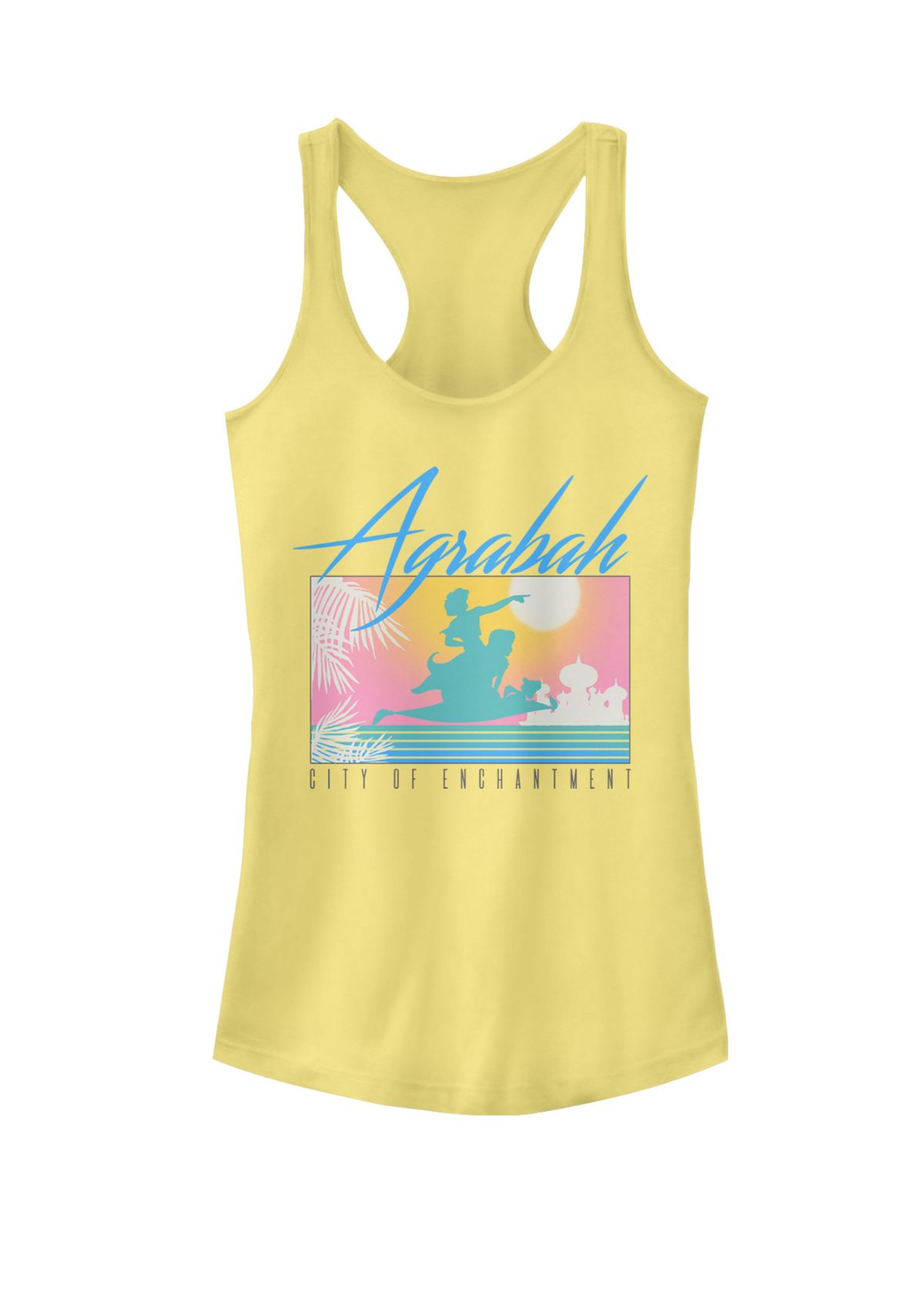 Aladdin Agrabah City of Enchantment Silhouette Poster Graphic Racerback Tank