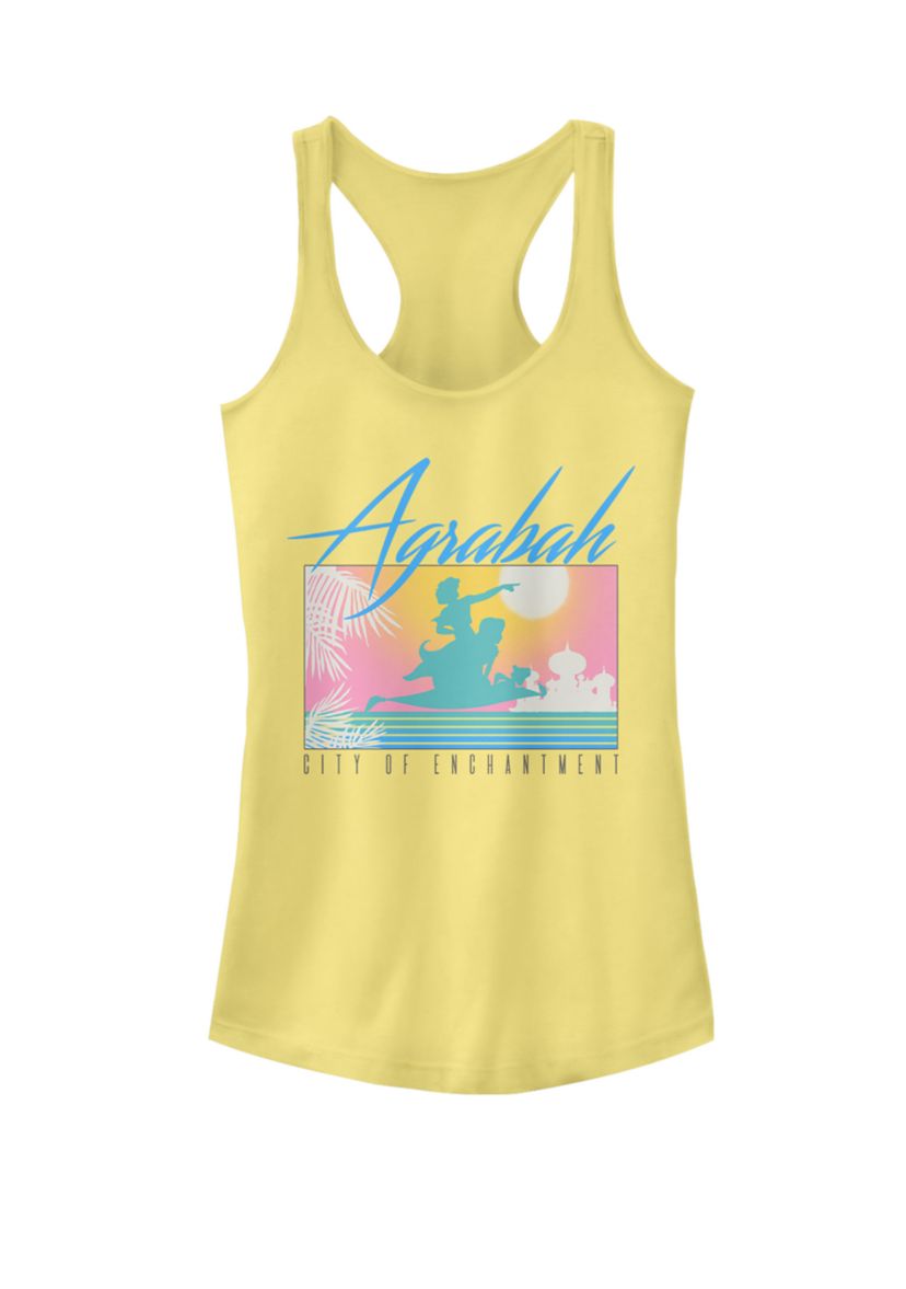 Aladdin Agrabah City of Enchantment Silhouette Poster Graphic Racerback Tank