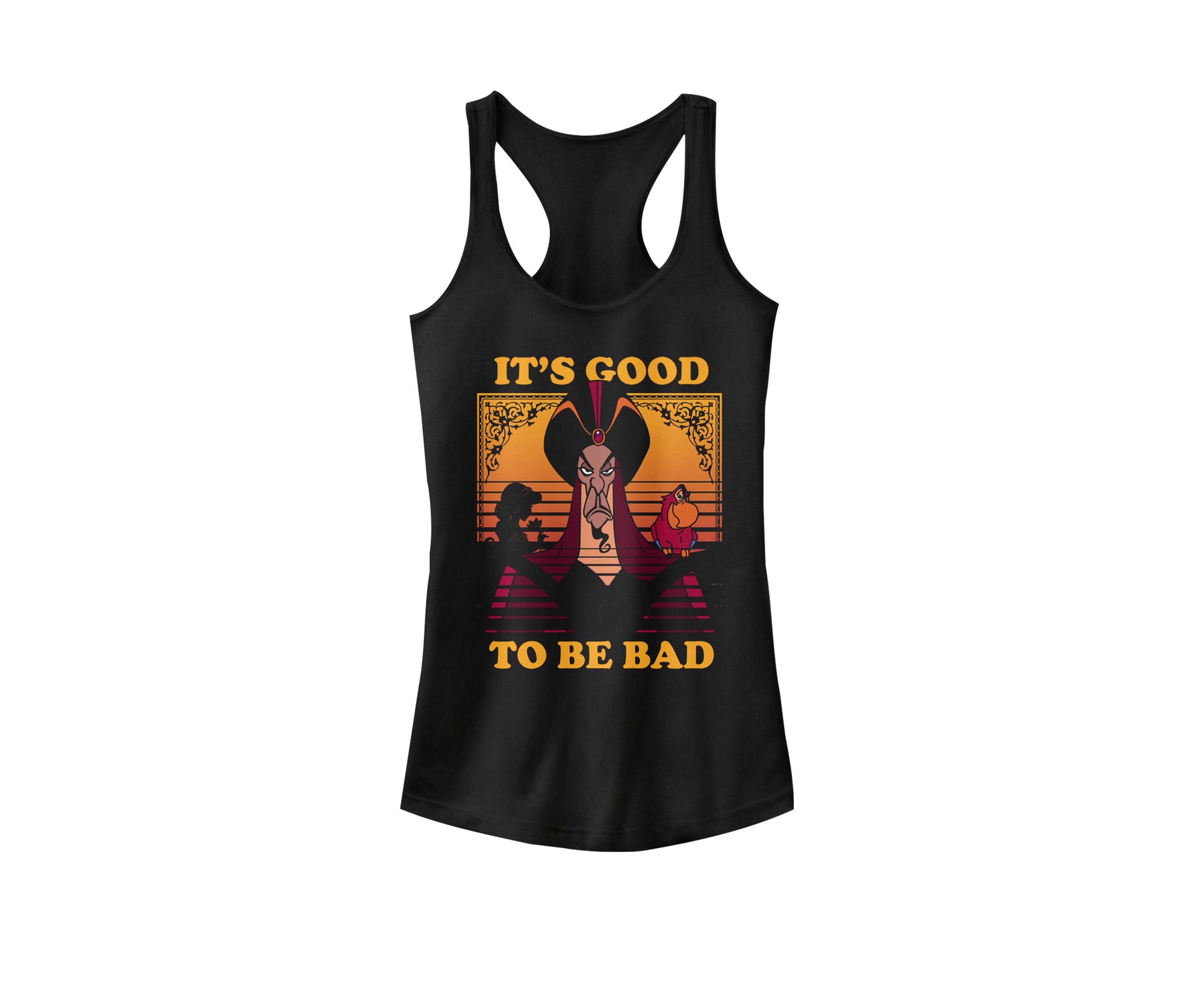 Aladdin Jafar Good to be Bad Dusk Colors Graphic Racerback Tank
