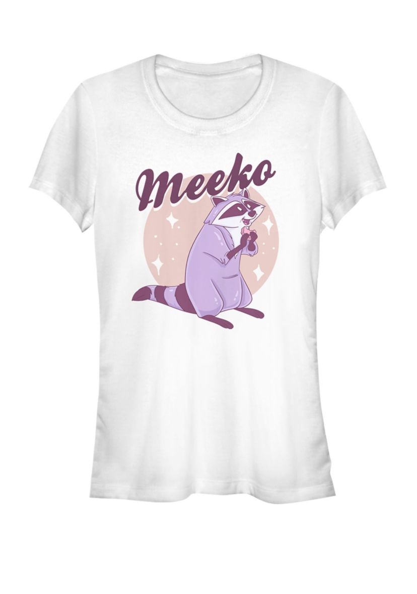 Pocahontas Meeko Pastel Moon Short Sleeve Graphic T-Shirt