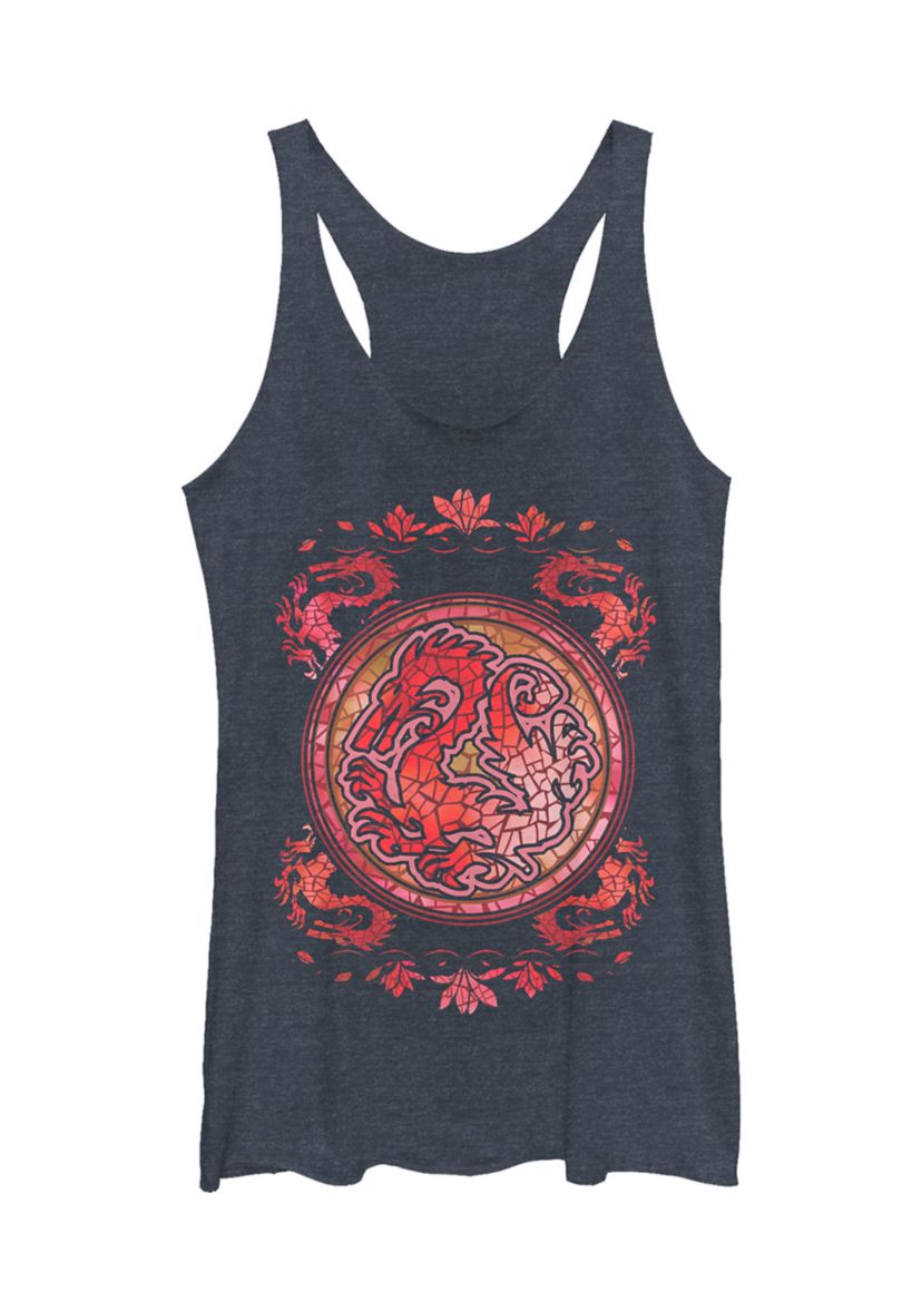 Juniors Mushu Stained Glass Graphic Tank