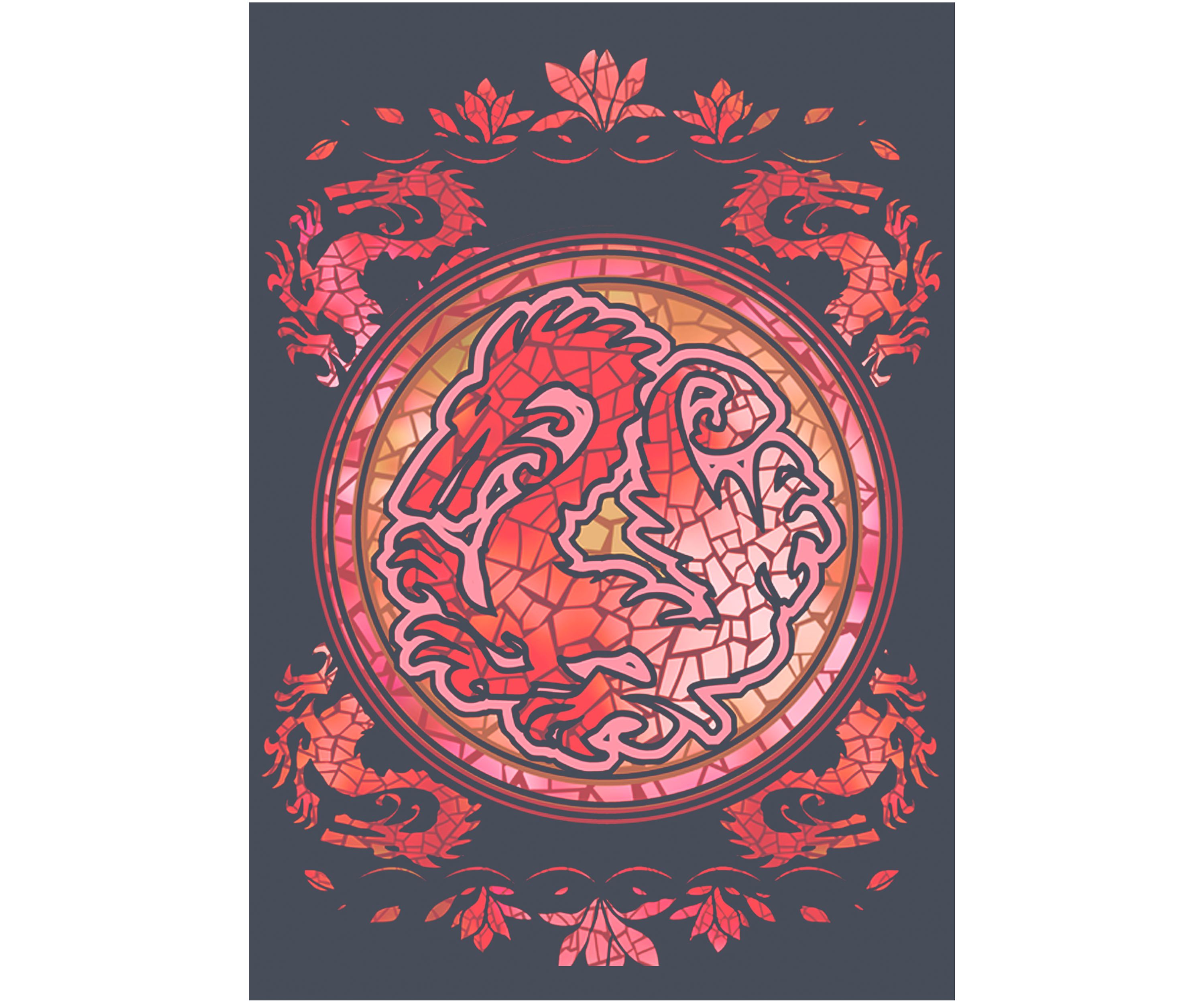 Juniors Mushu Stained Glass Graphic Tank