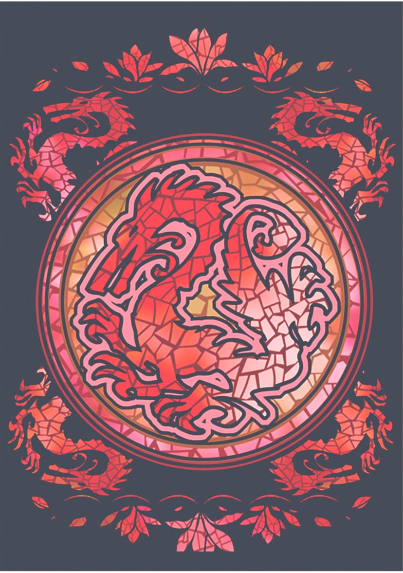 Juniors Mushu Stained Glass Graphic Tank