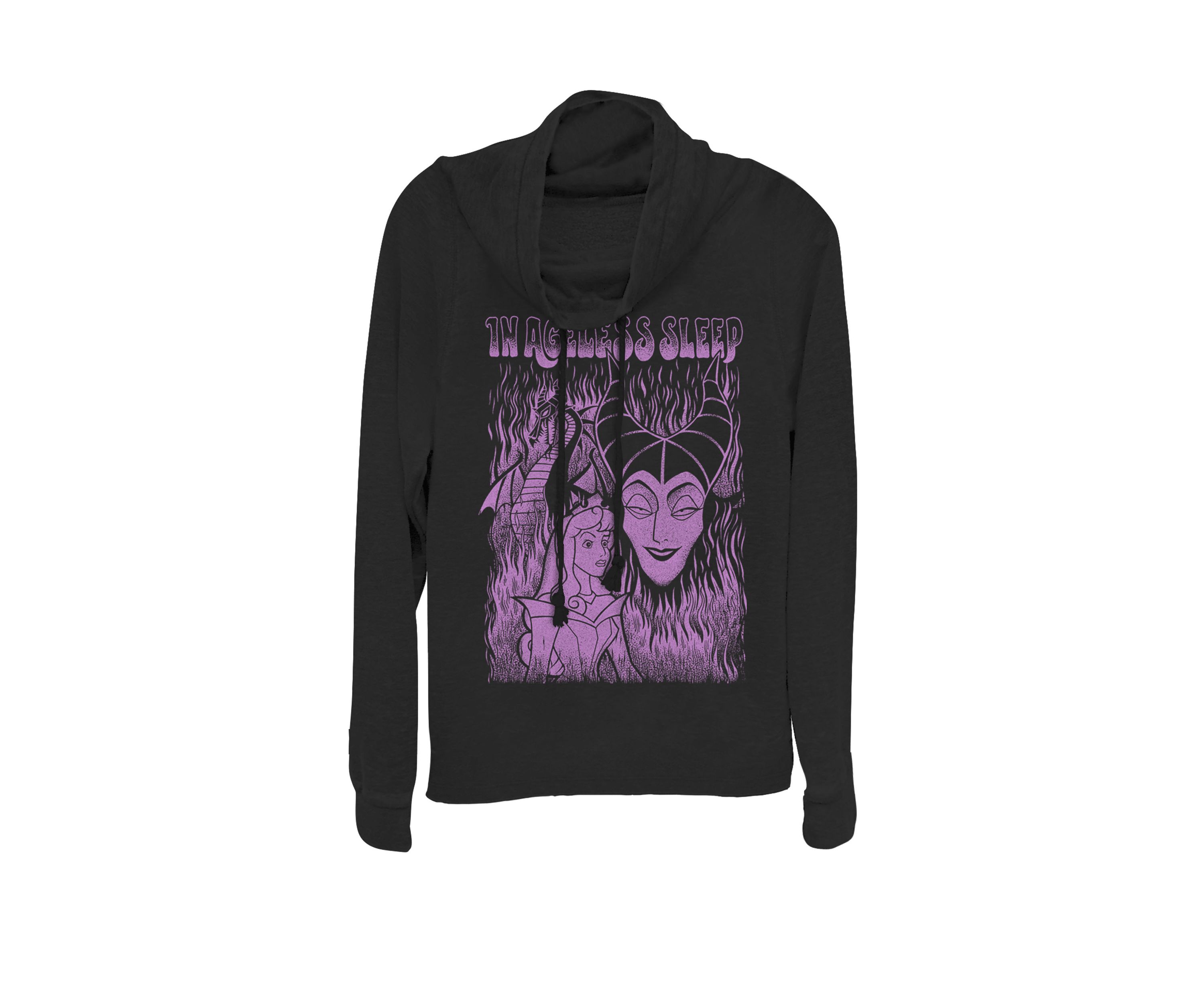 Sleeping Beauty In Ageless Sleep Poster Cowl Neck Graphic Pullover