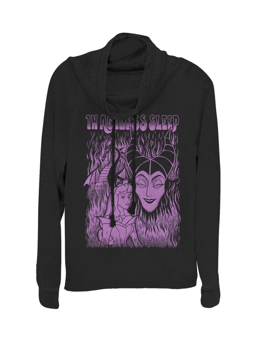 Sleeping Beauty In Ageless Sleep Poster Cowl Neck Graphic Pullover