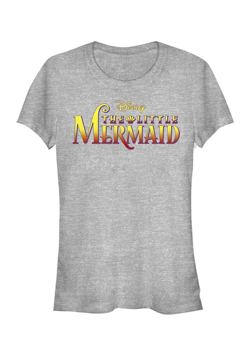 Juniors  Little Mermaid Logo Graphic T-Shirt