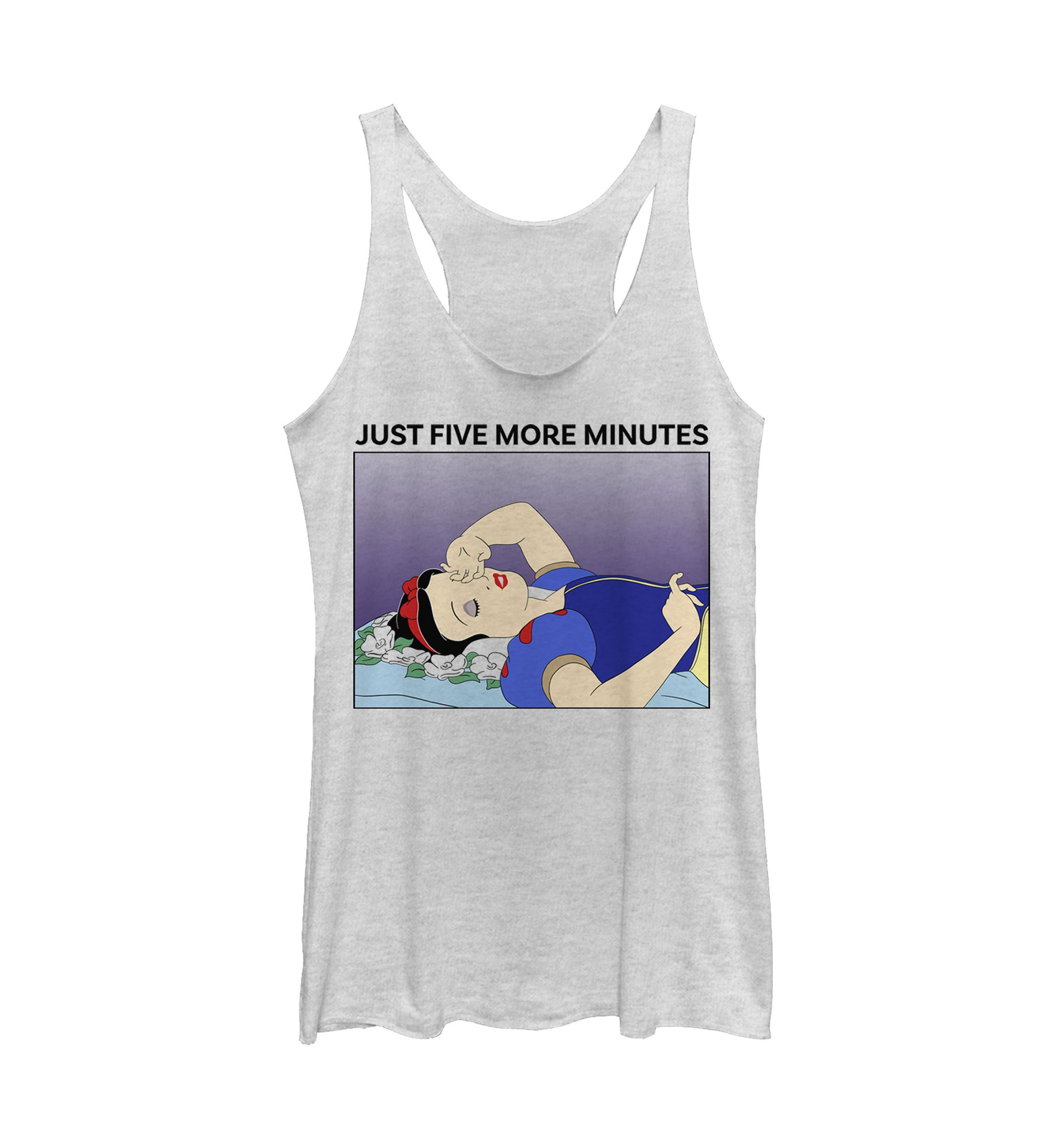 Juniors  Snow White Snooze Graphic Tank