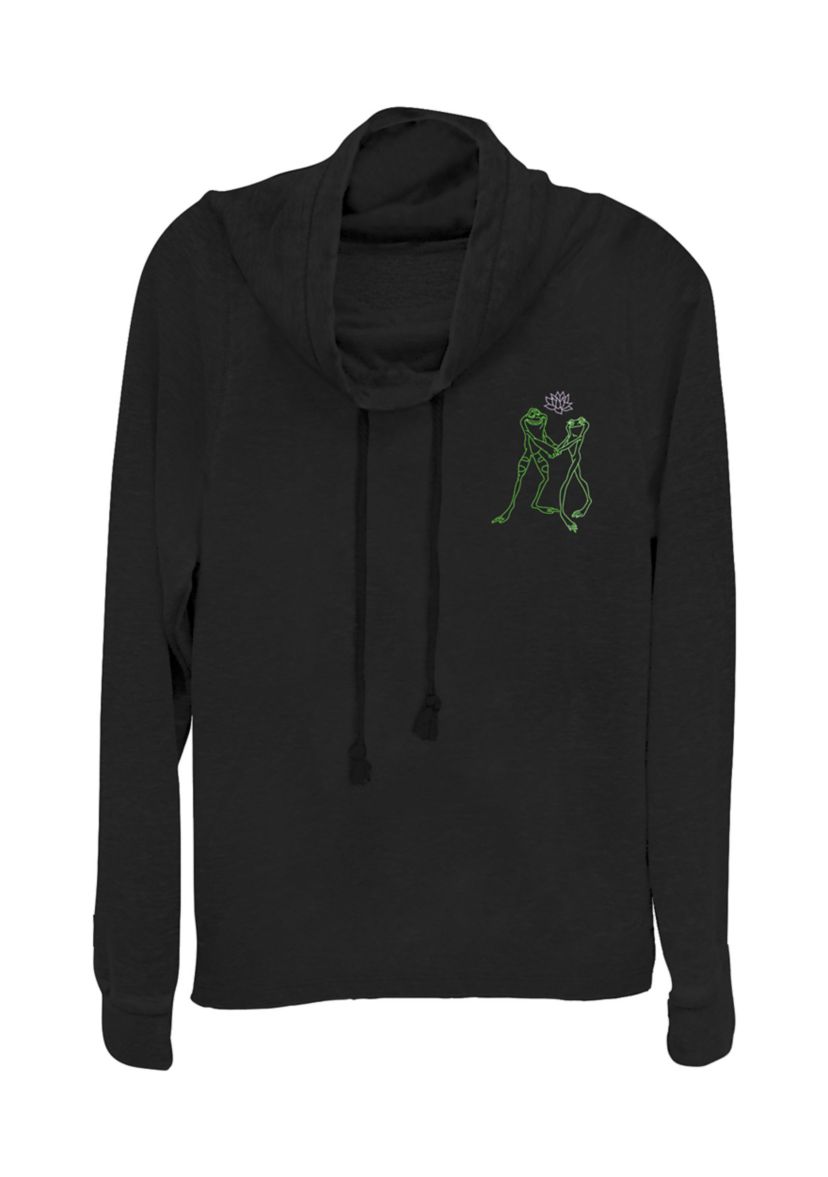 Juniors  Dancing Frogs Graphic Pullover T-Shirt