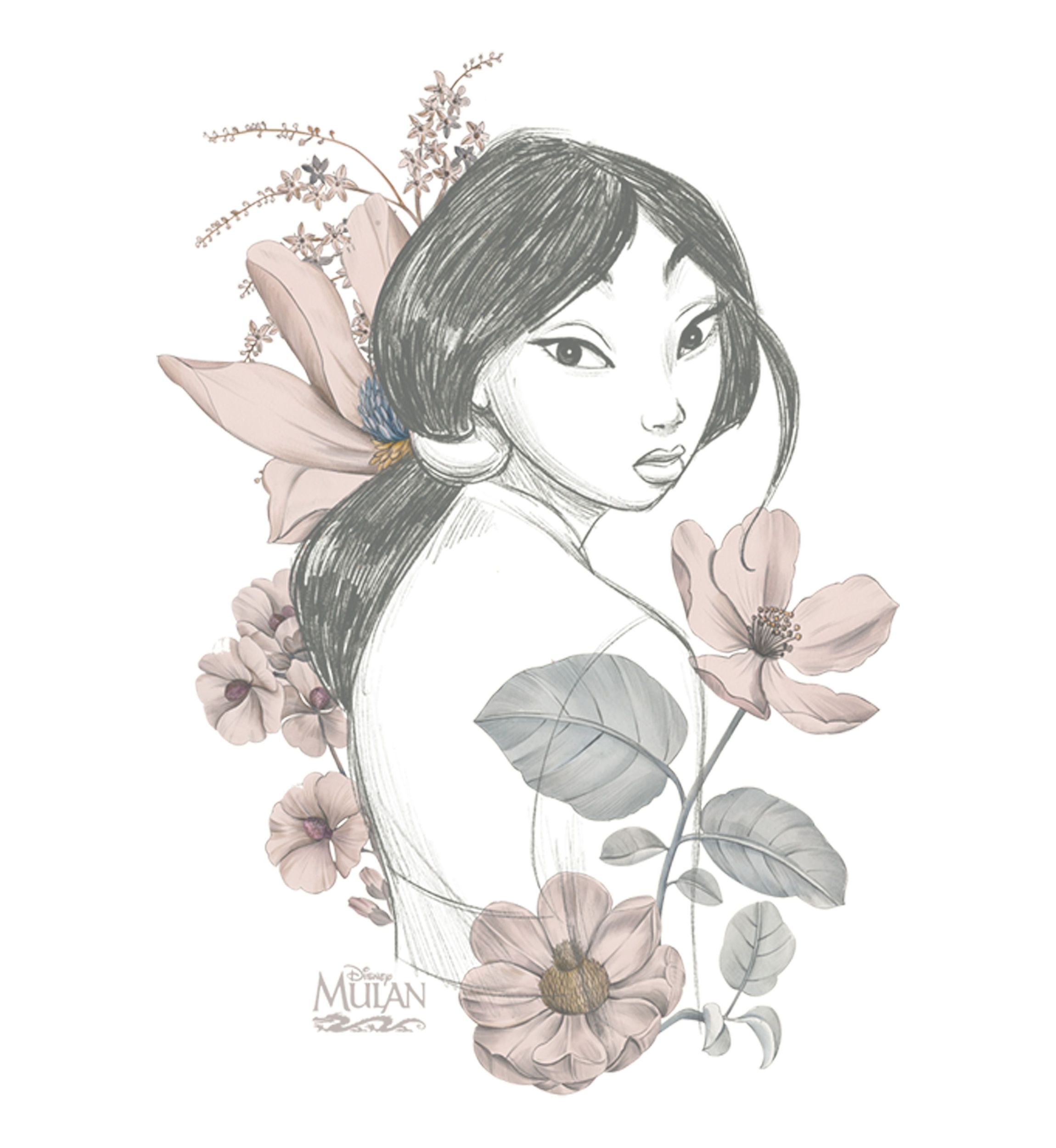Mulan Magnolia Graphic T-Shirt