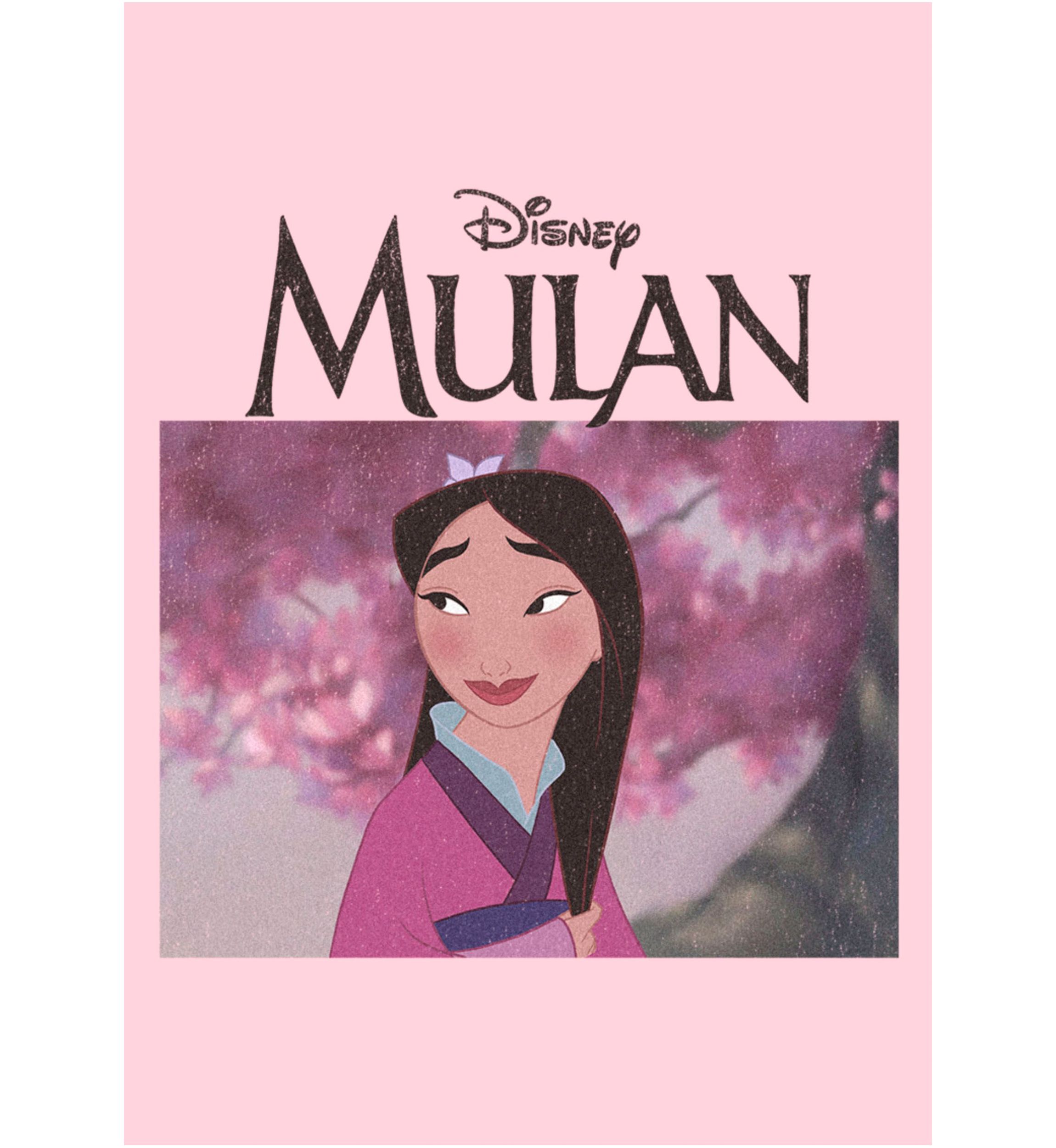 Simple Sakura Mulan Graphic T-Shirt