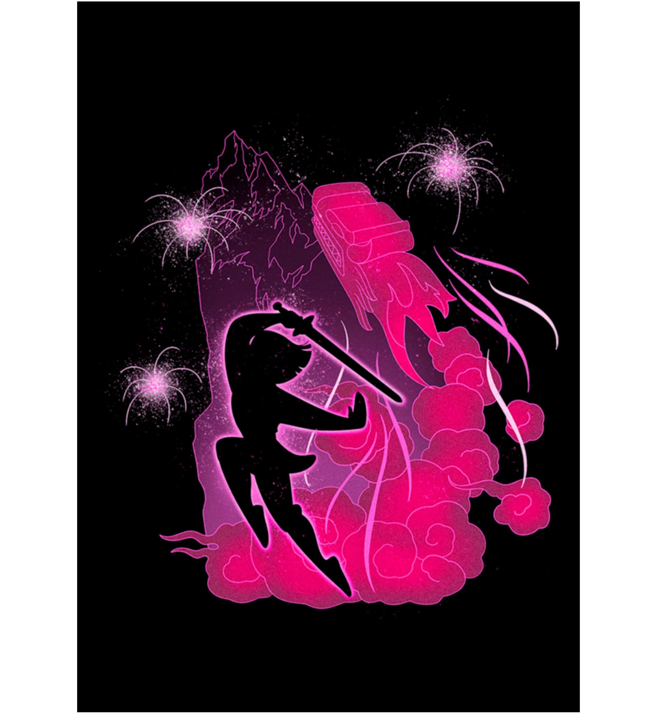 Glowing Mulan Graphic T-Shirt