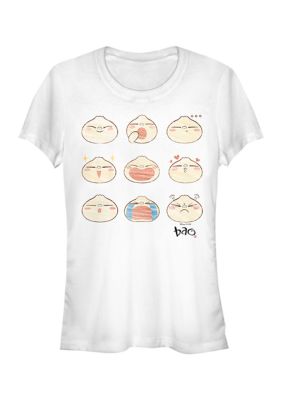 Disney Pixar Women's Junior's Bao Bao Feels Graphic Top, White, XXL