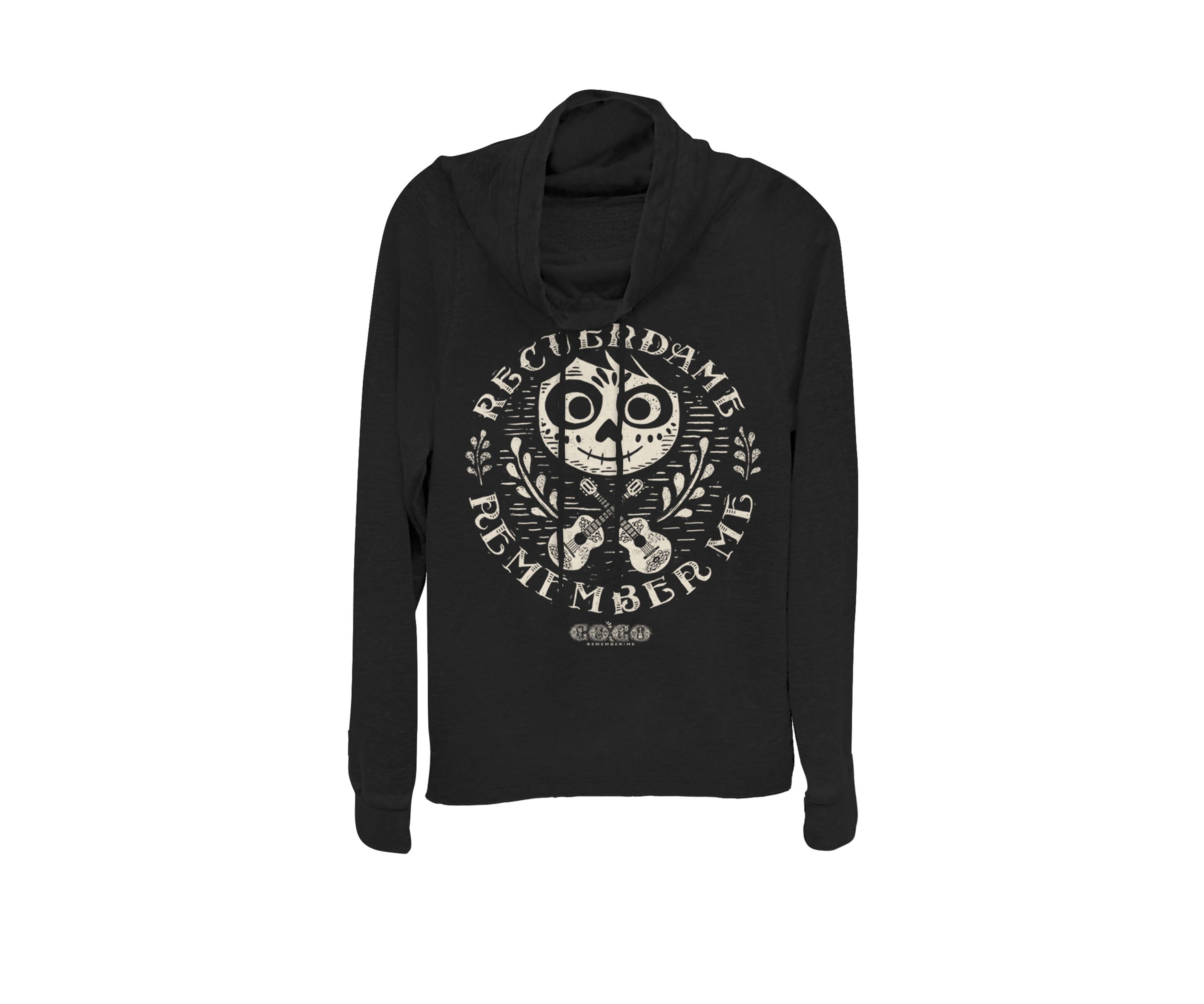 Coco Miguel Remember Me Cowl Neck Graphic Pullover