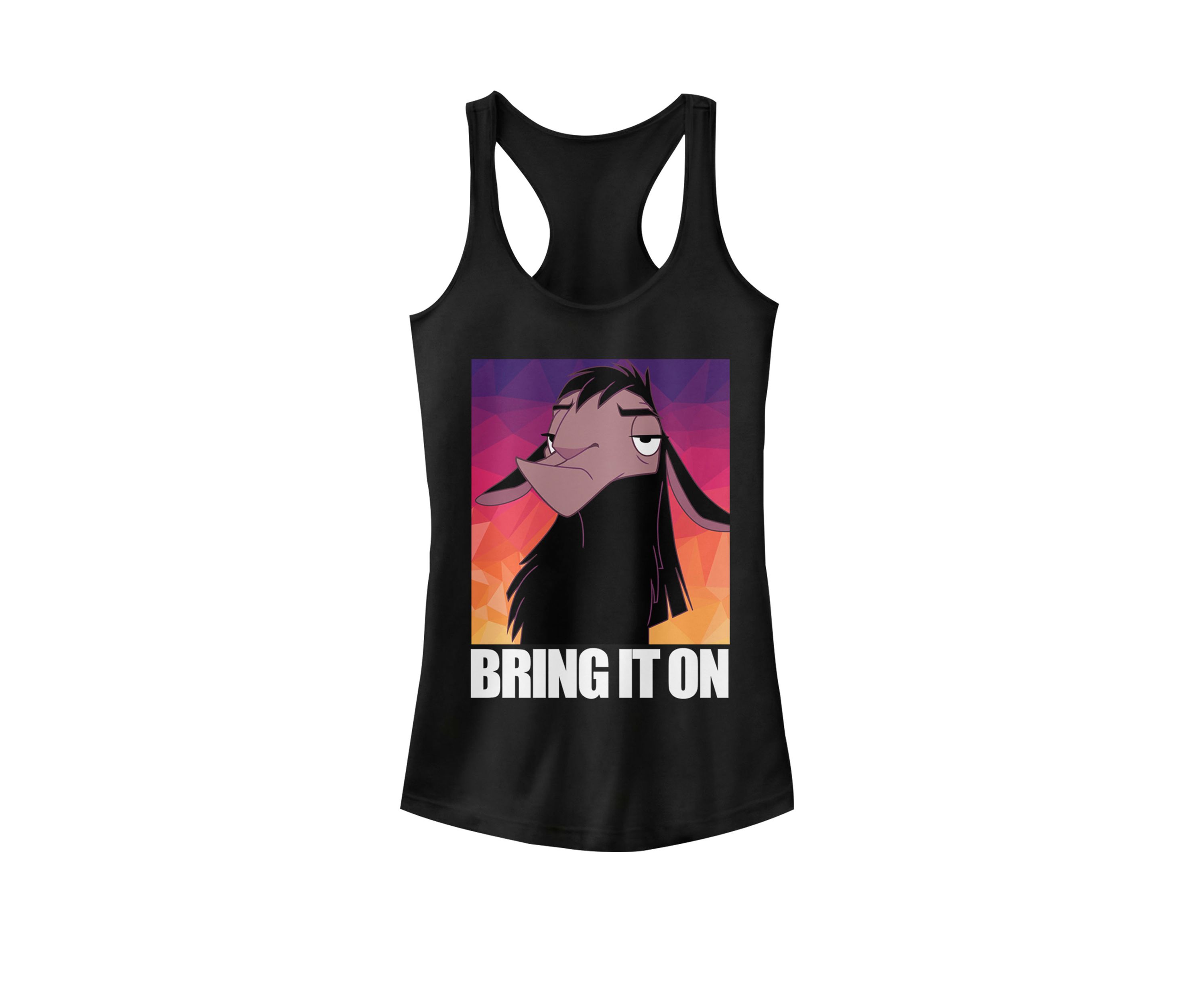 Juniors Emperors New Groove Kuzco Llama Bring It On Racerback Tank