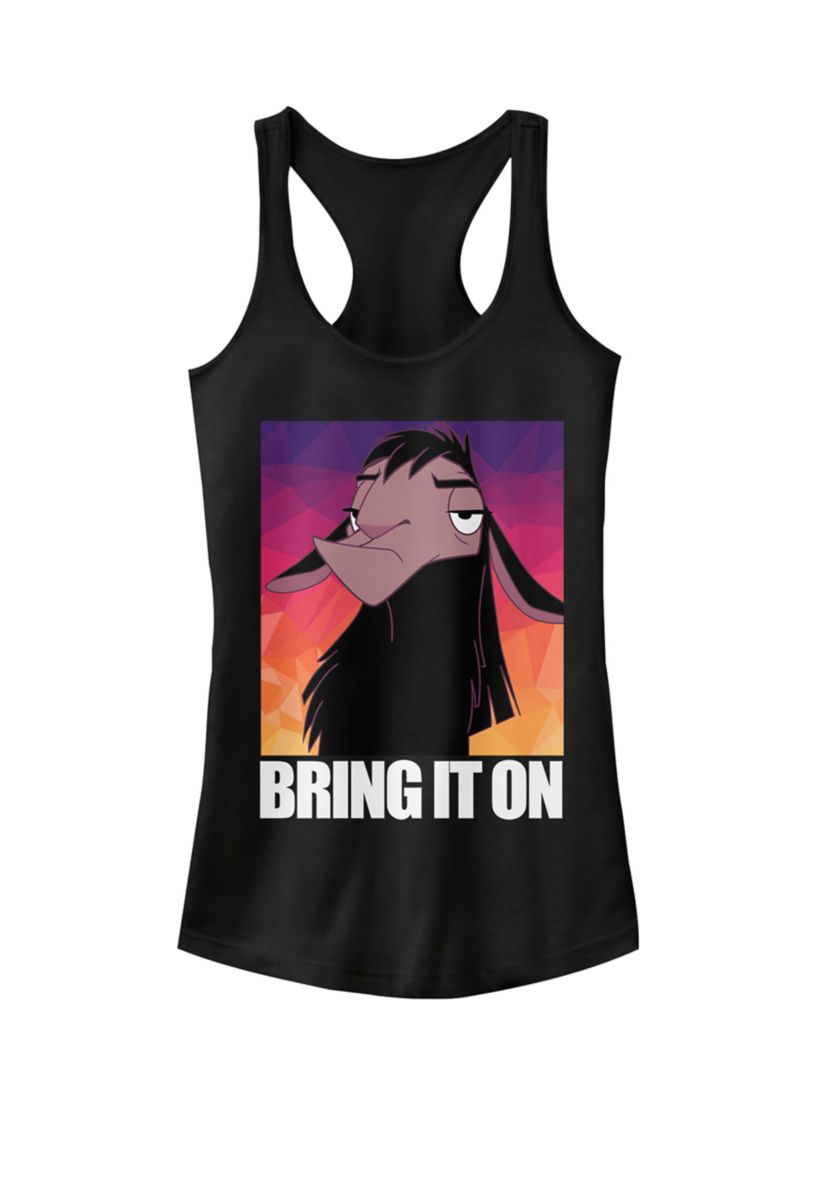 Juniors Emperors New Groove Kuzco Llama Bring It On Racerback Tank