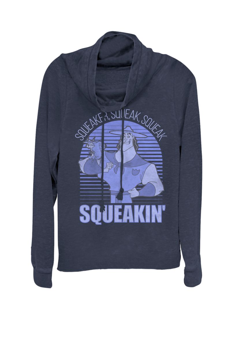 Emperors New Groove Kronk Squeakin Squeaker Cowl Neck Graphic Pullover