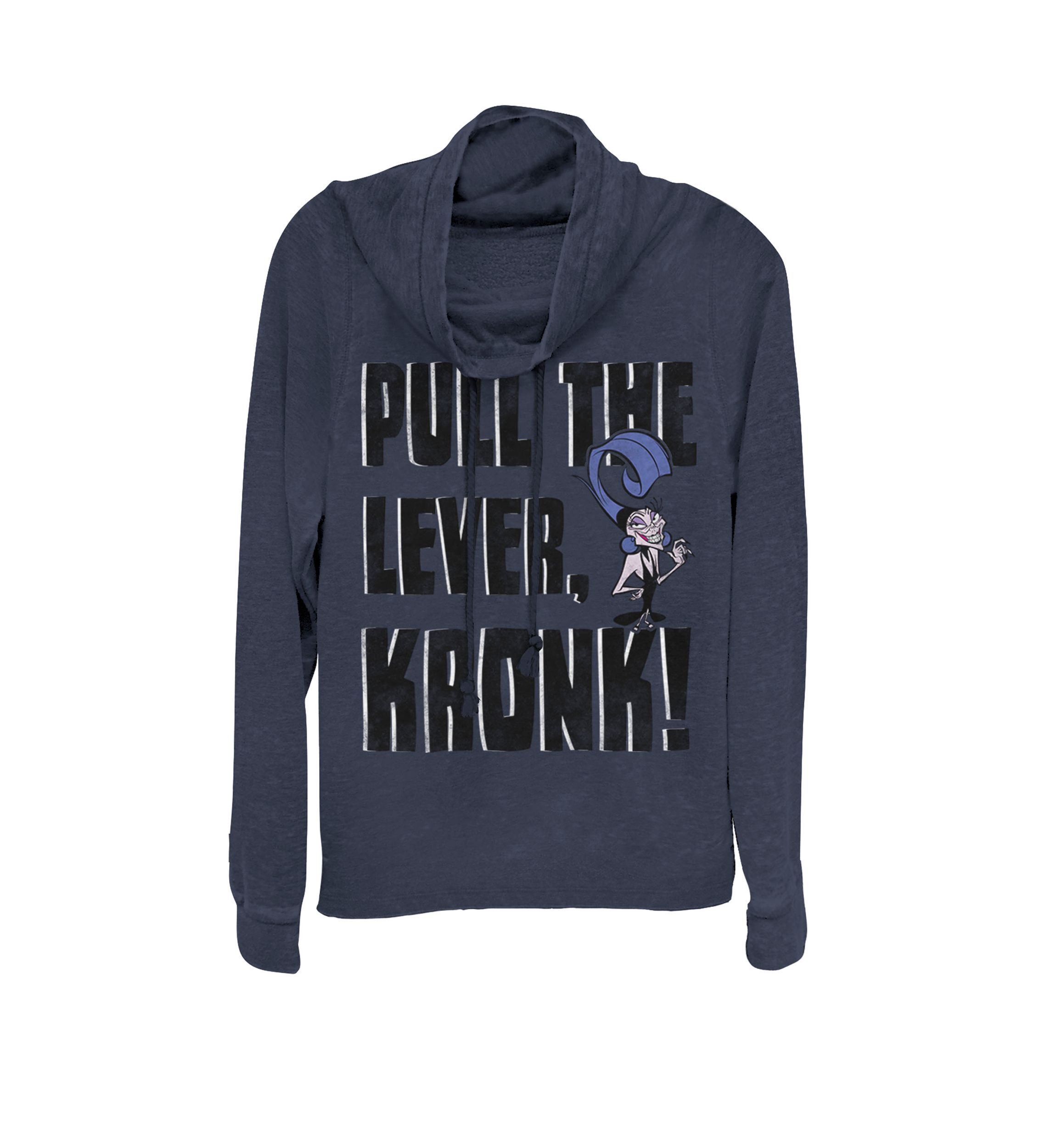 Emperors New Groove Yzma Pull The Lever Cowl Neck Graphic Pullover