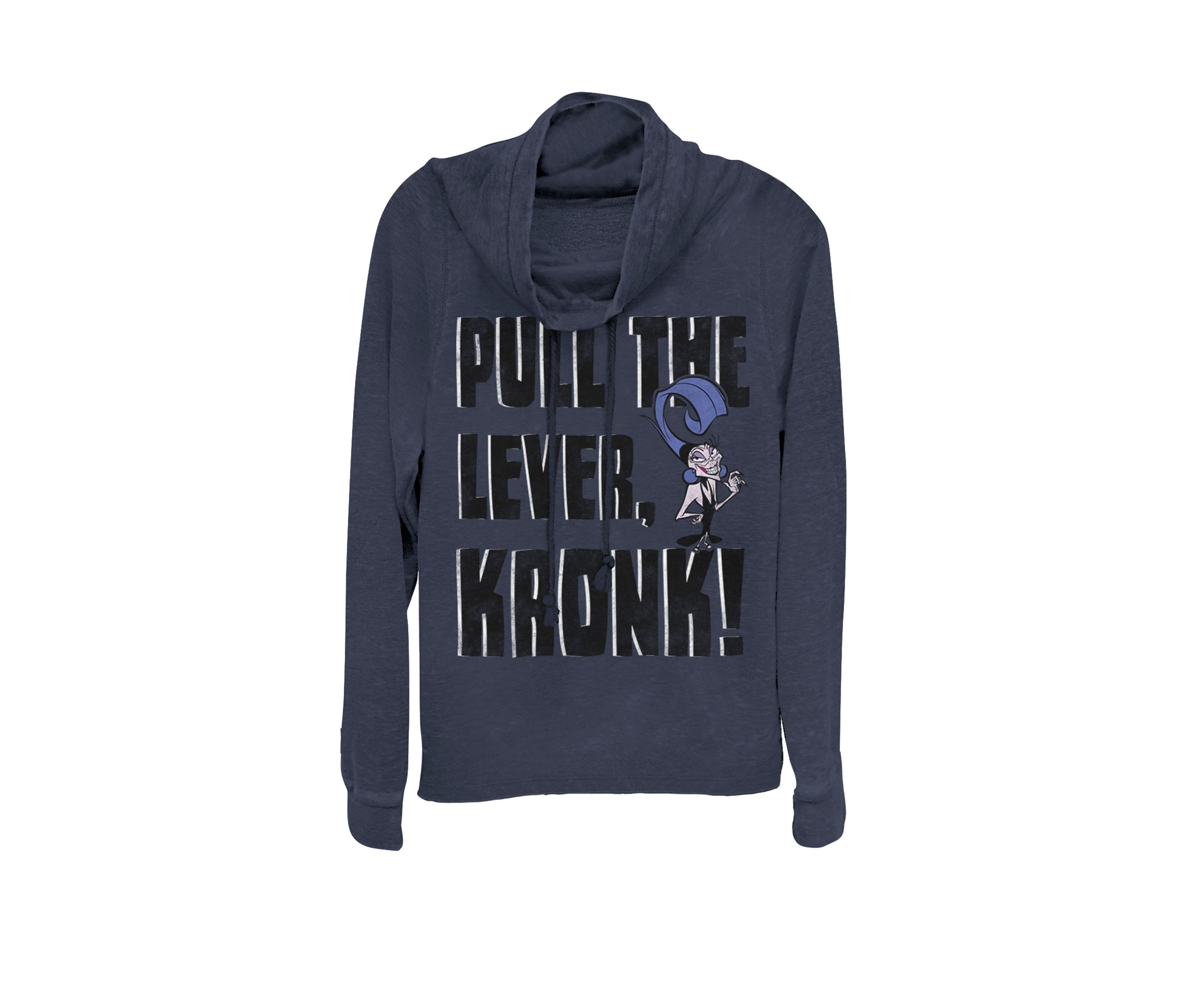 Emperors New Groove Yzma Pull The Lever Cowl Neck Graphic Pullover