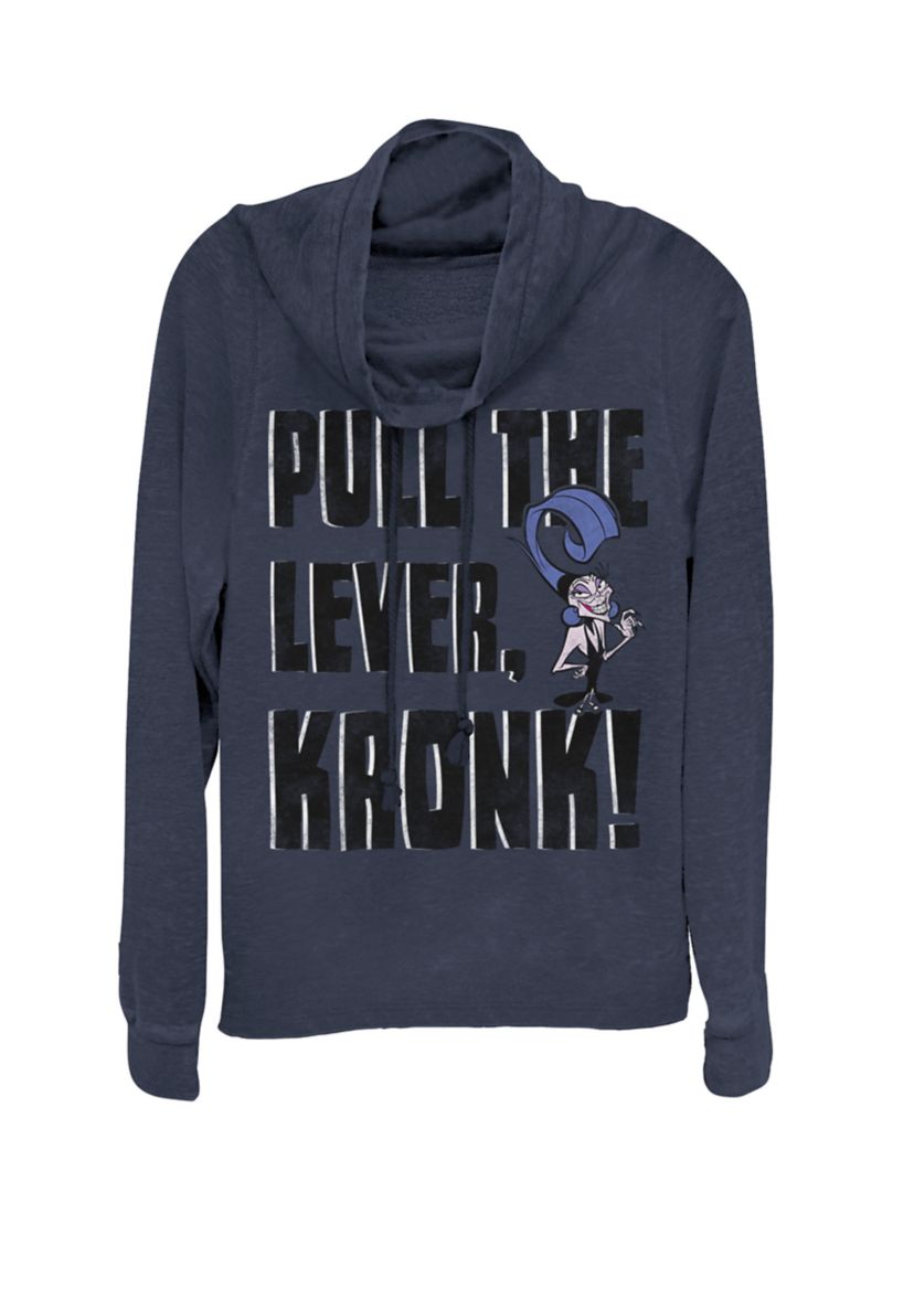 Emperors New Groove Yzma Pull The Lever Cowl Neck Graphic Pullover