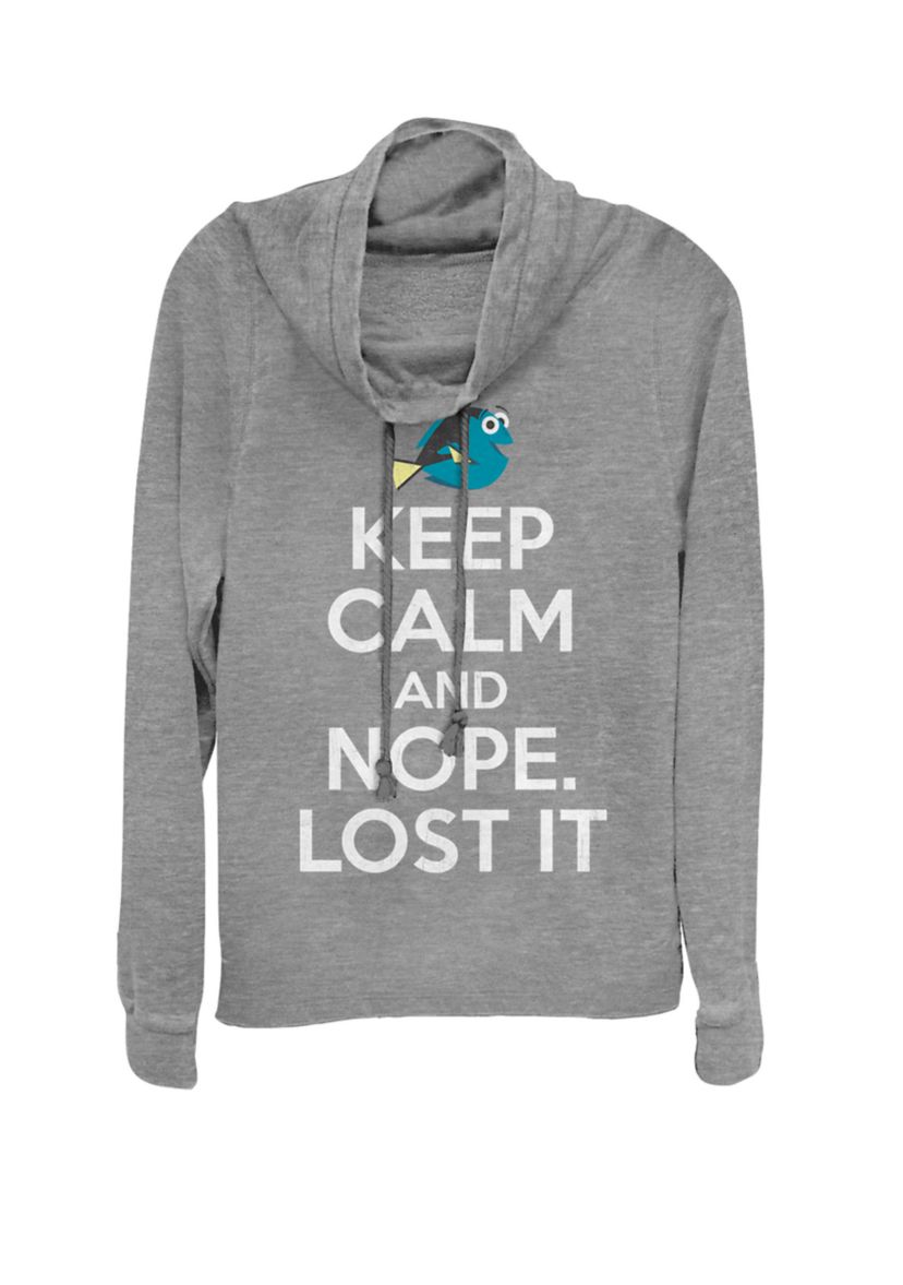 Finding Dory Nope Lost It Cowl Neck Graphic Pullover