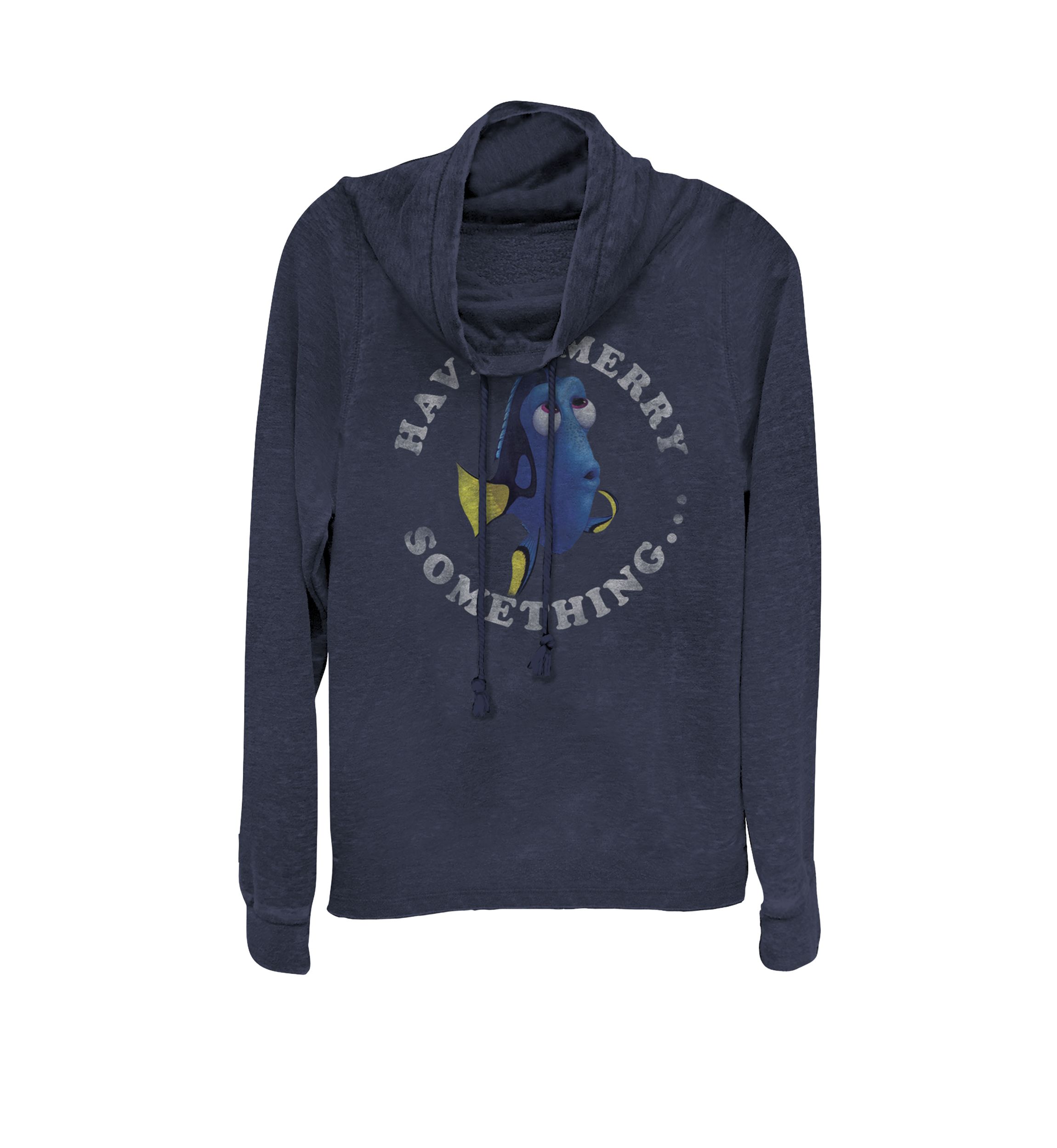 Christmas Finding Dory Have A Merry Something Cowl Neck Graphic Pullover