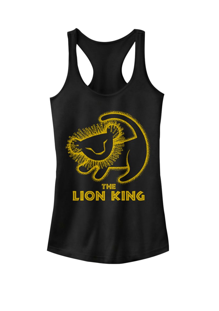 Lion King Simba Cave Painting Graphic Racerback Tank