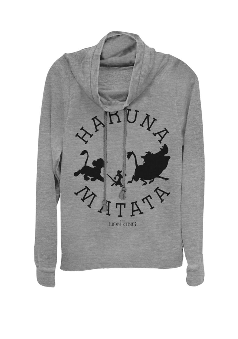 Lion King Hakuna Matata Pride Camp Cowl Neck Pullover