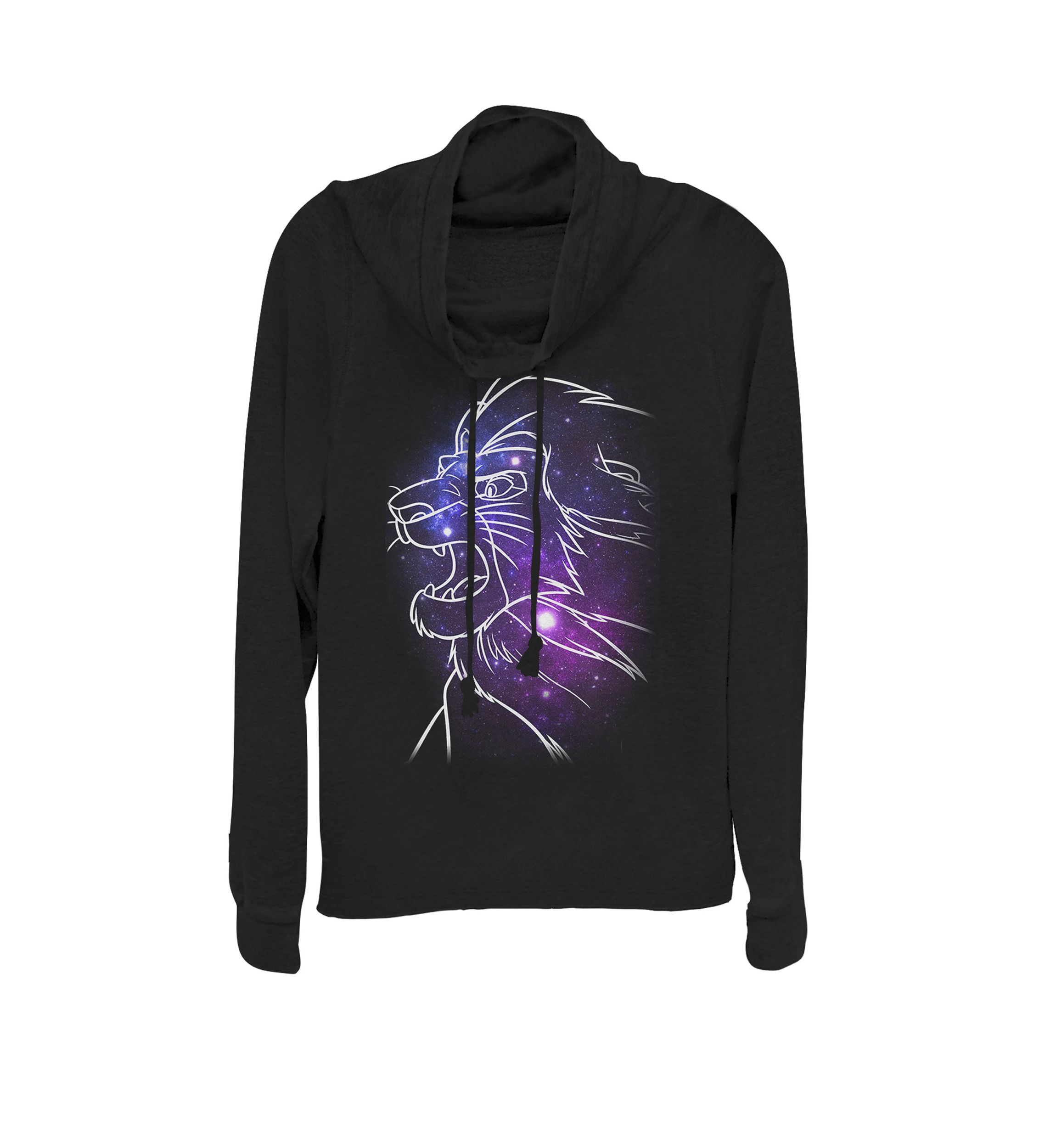 Lion King Mufasa Galaxies Cowl Neck Pullover