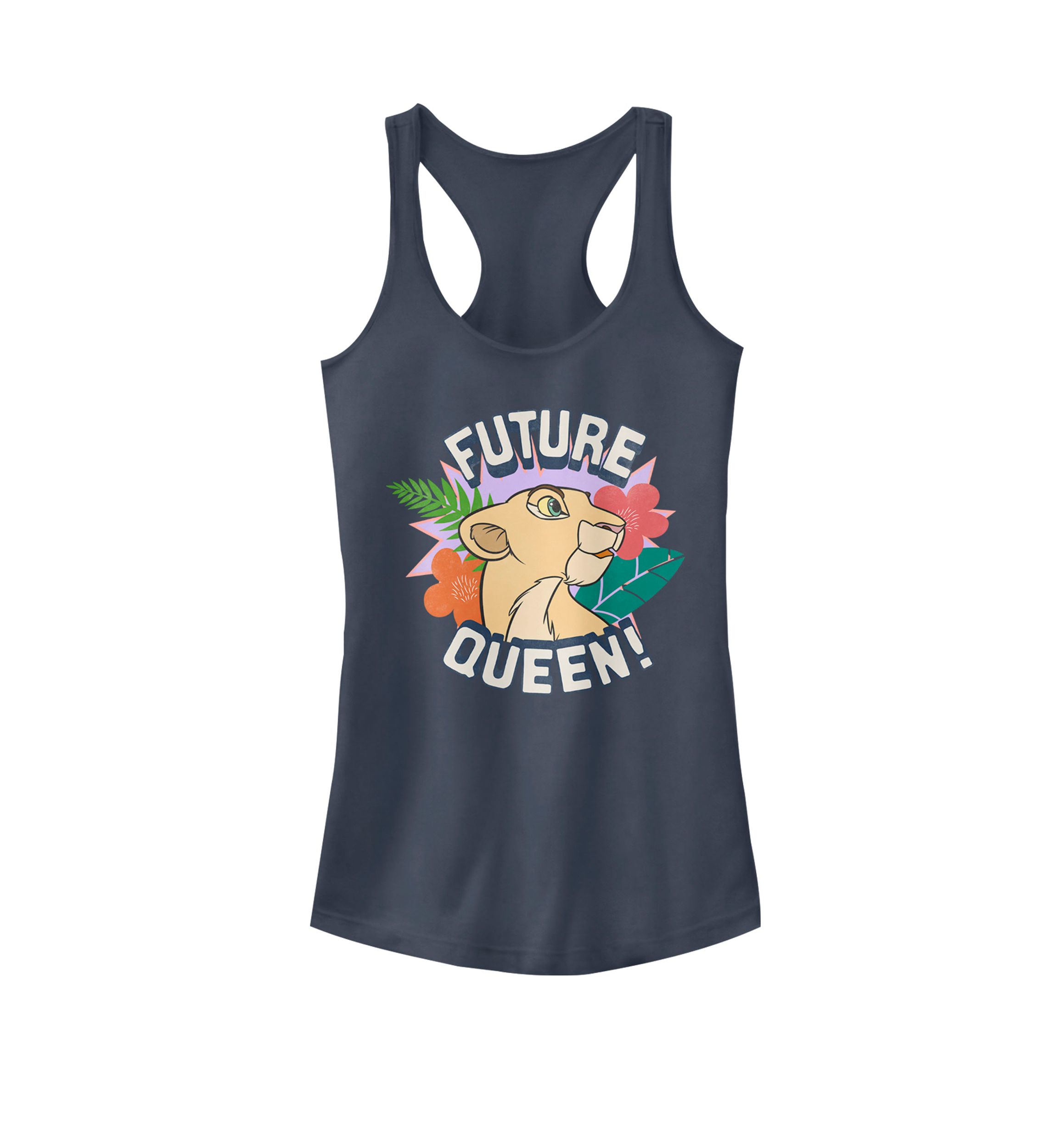 Lion King Nala Future Queen Flowers Graphic Racerback Tank