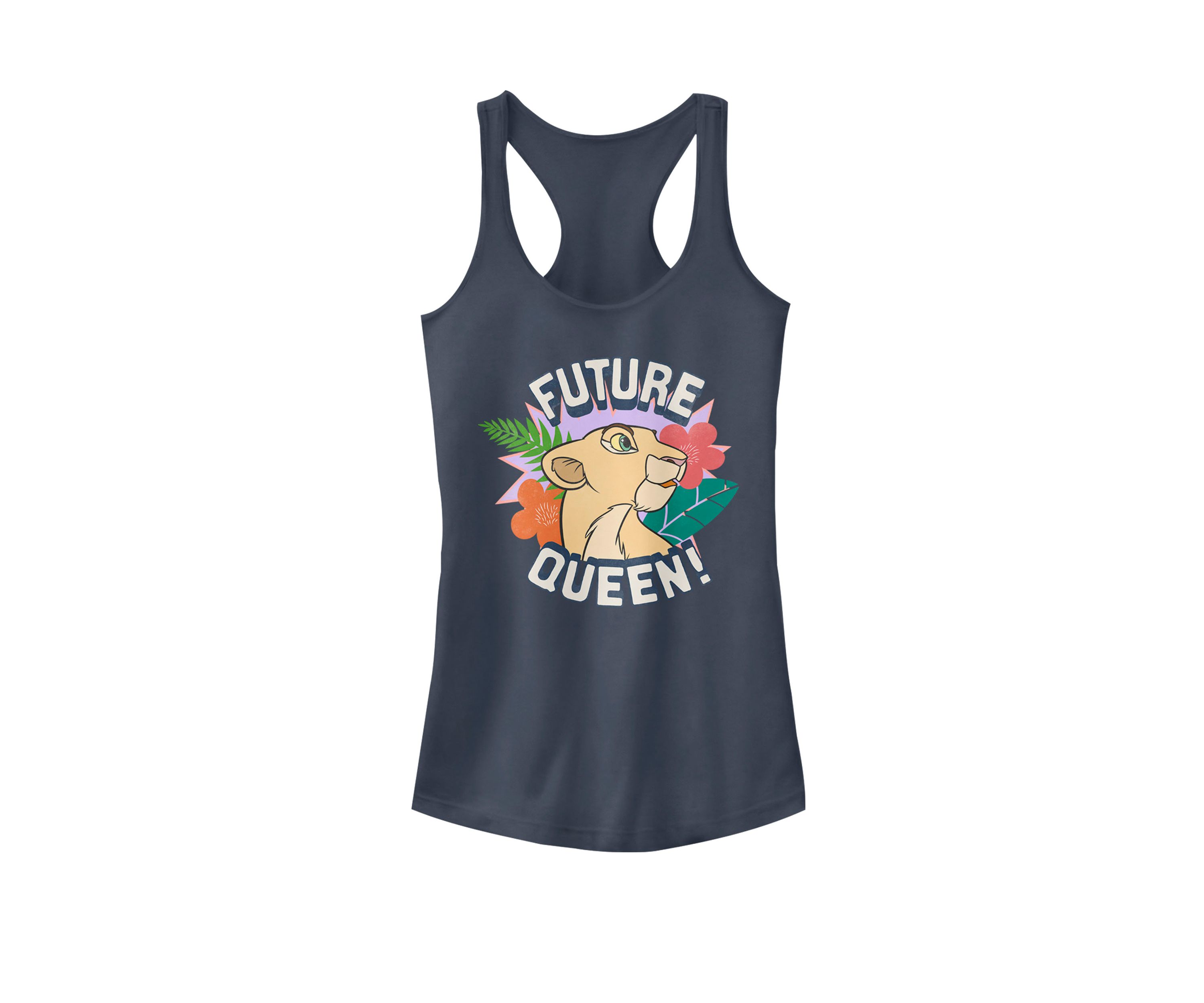 Lion King Nala Future Queen Flowers Graphic Racerback Tank