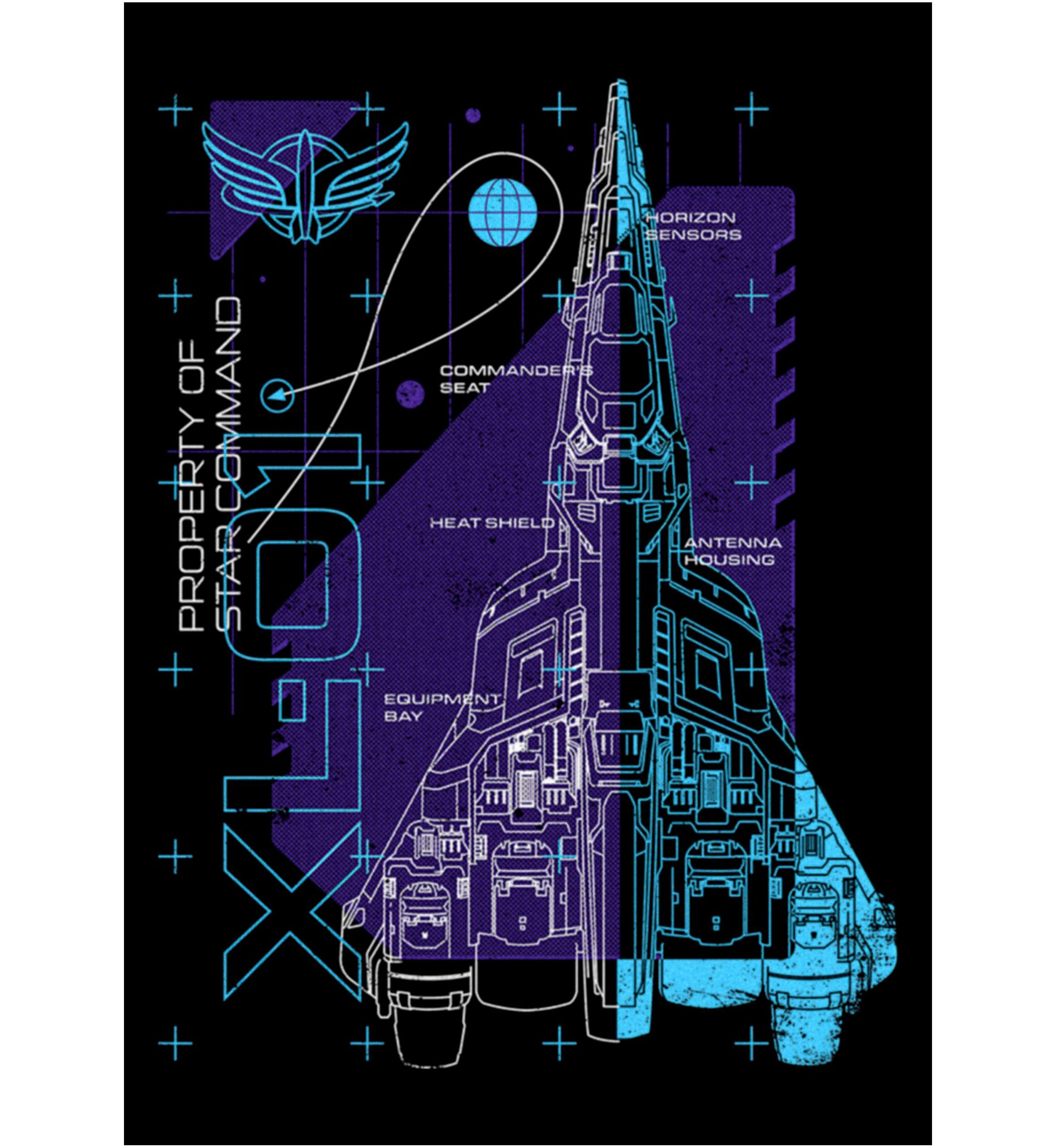 Ship Schematic Graphic T-Shirt