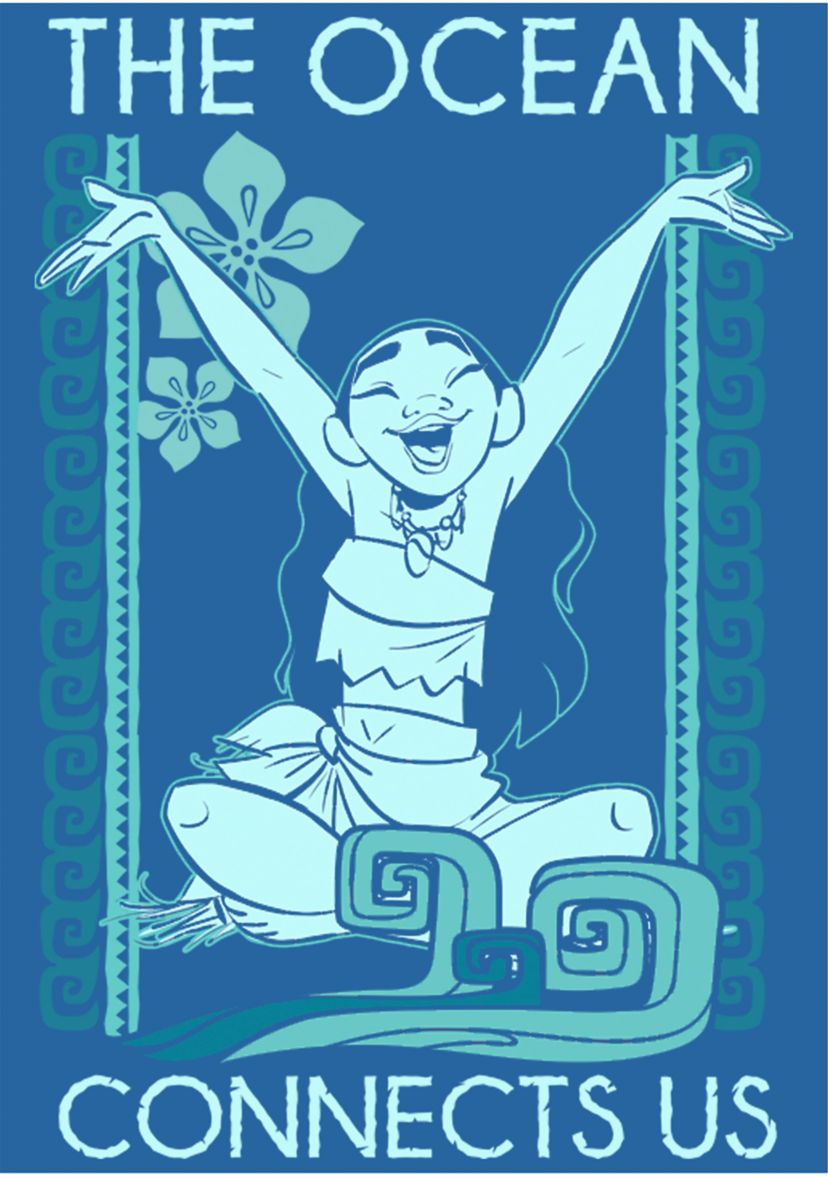 Juniors Moana Ocean Connection Graphic Tank