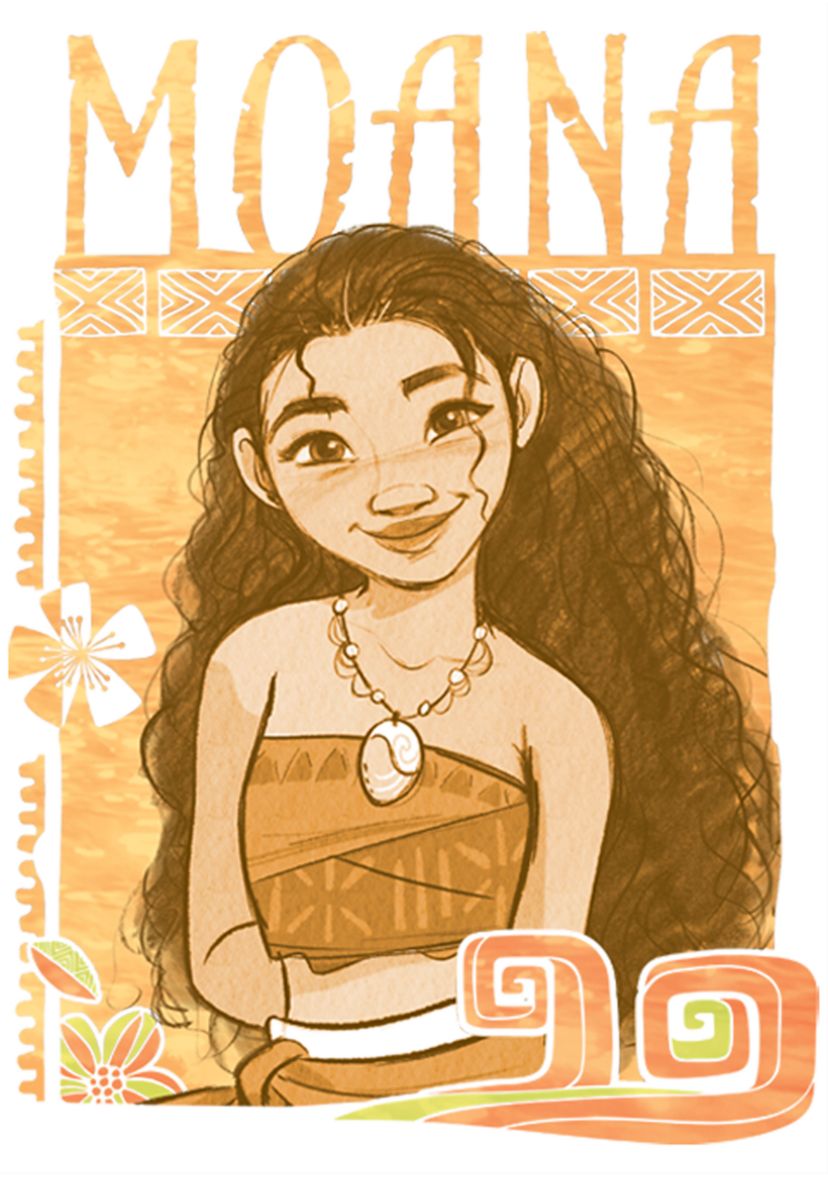 Juniors Moana Smile Graphic Top