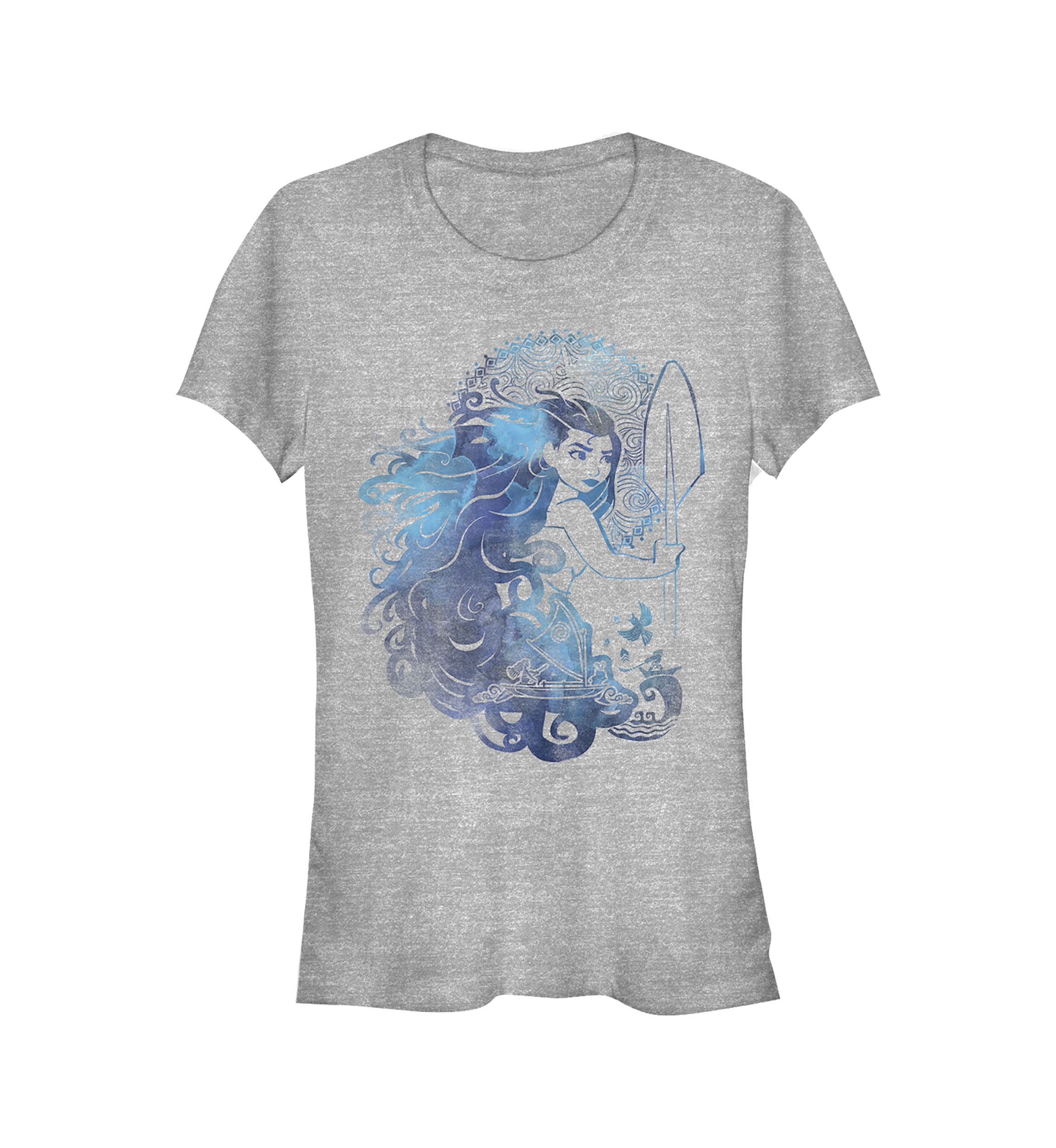 Juniors Moana Hair Graphic T-Shirt