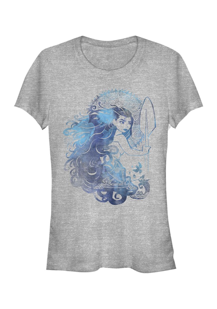 Juniors Moana Hair Graphic T-Shirt