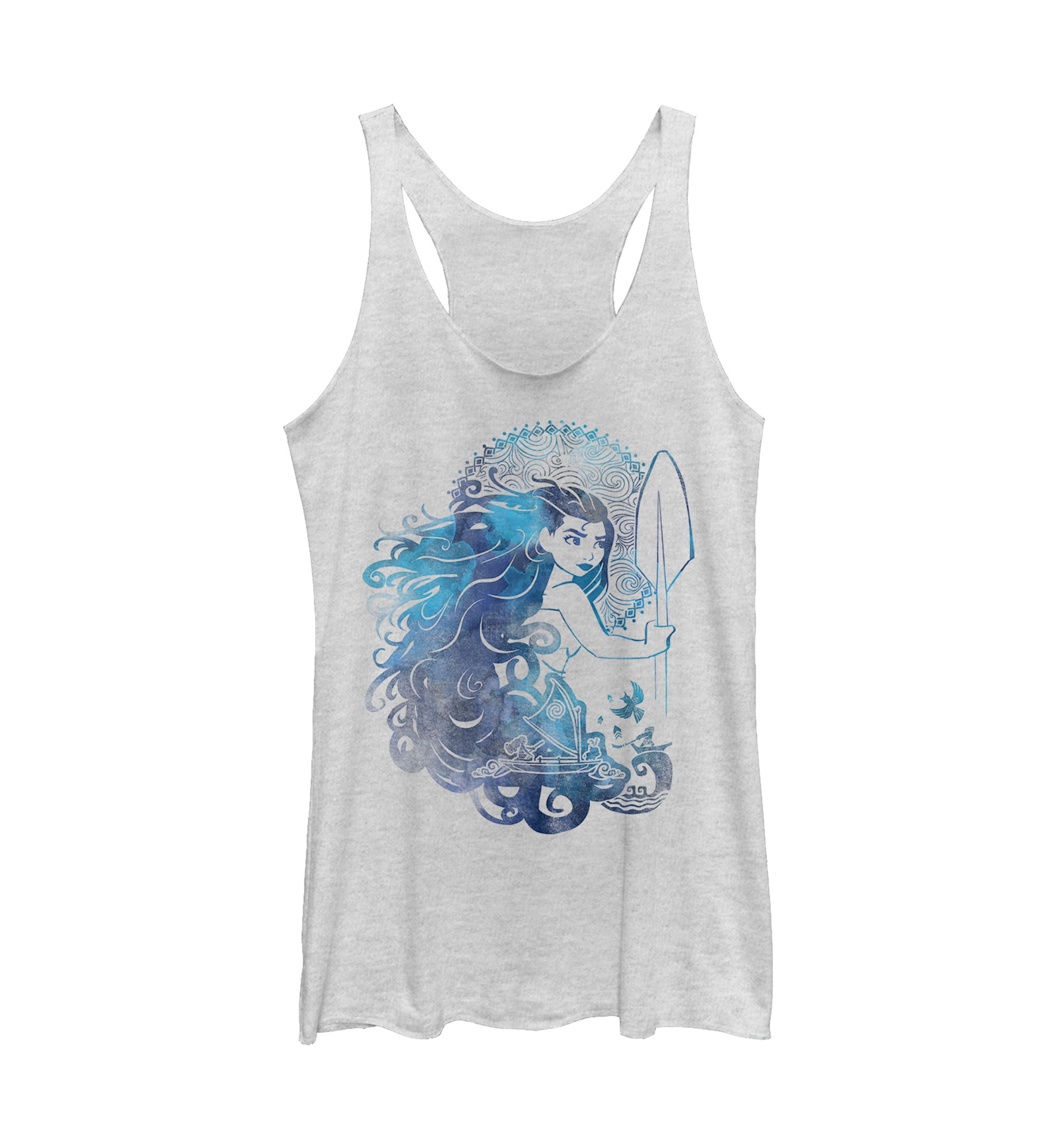 Juniors Moana Hair Graphic Tank