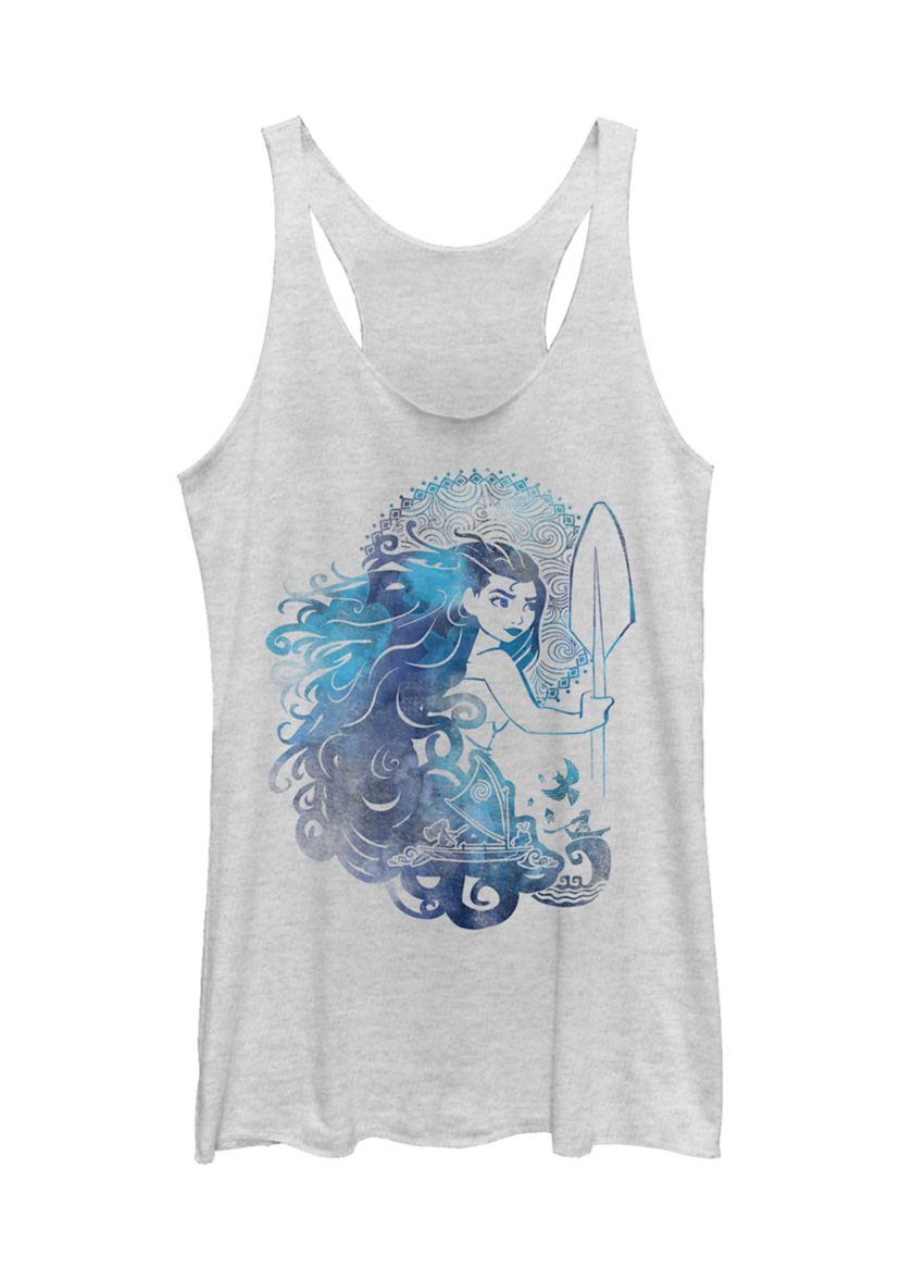 Juniors Moana Hair Graphic Tank